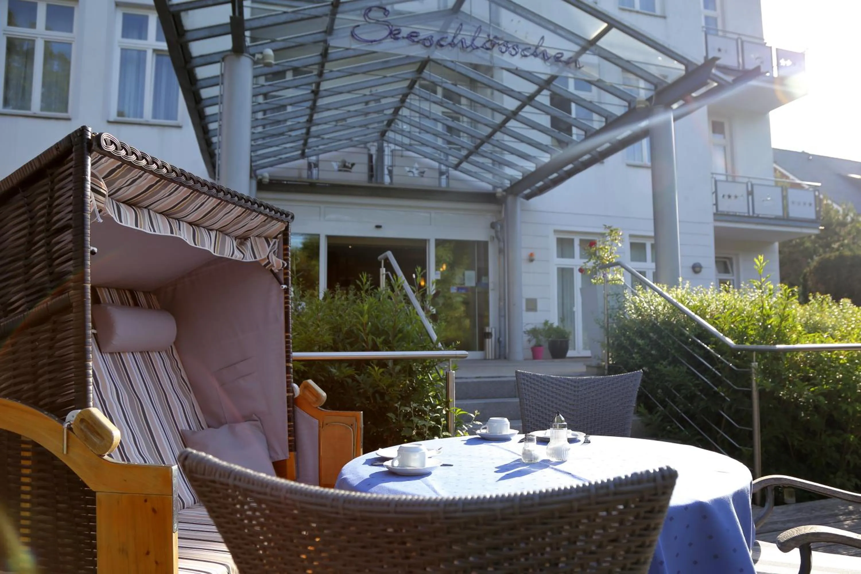 Balcony/Terrace in Aparthotel Seeschlösschen