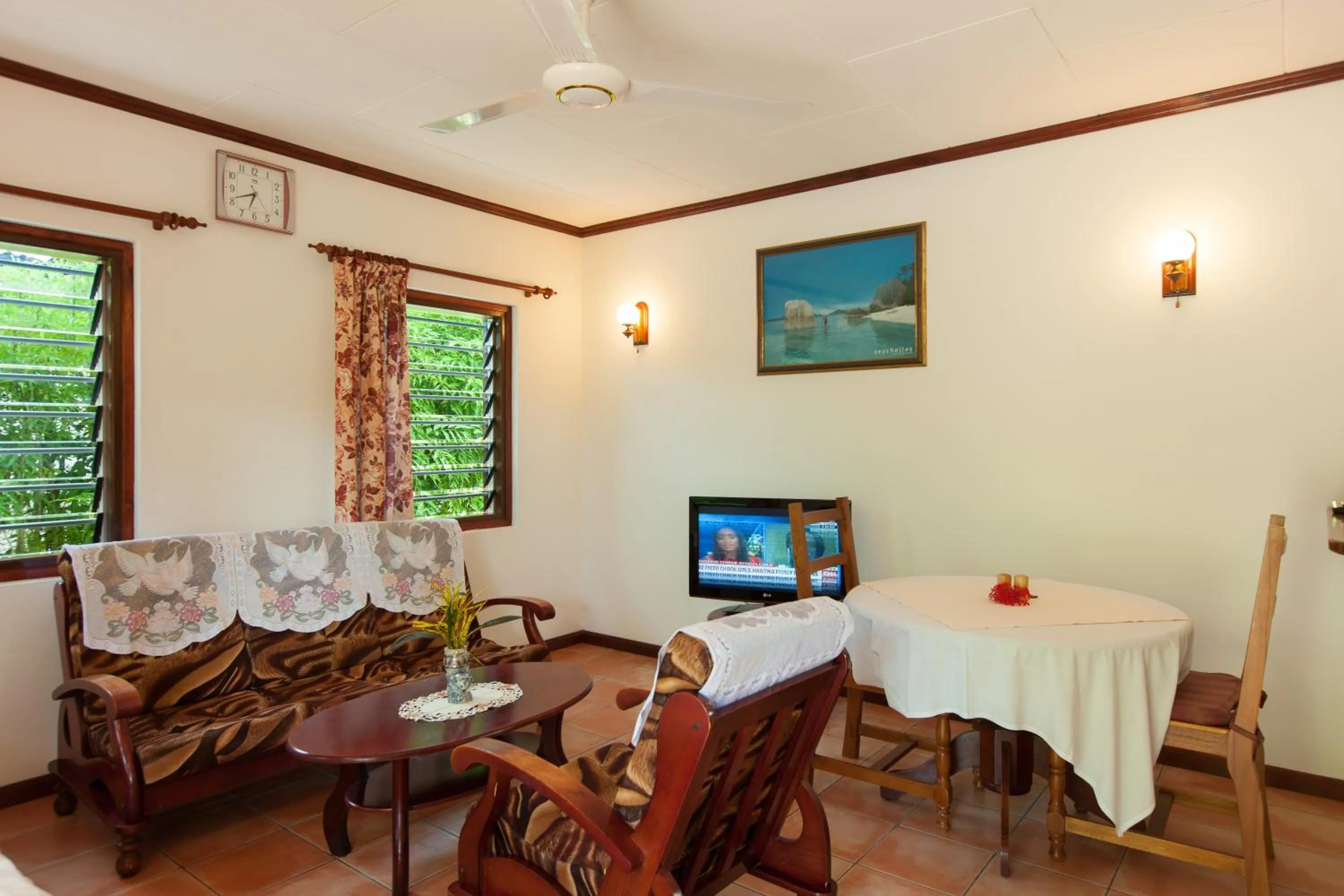 Seating area in Chalets d'Anse Reunion