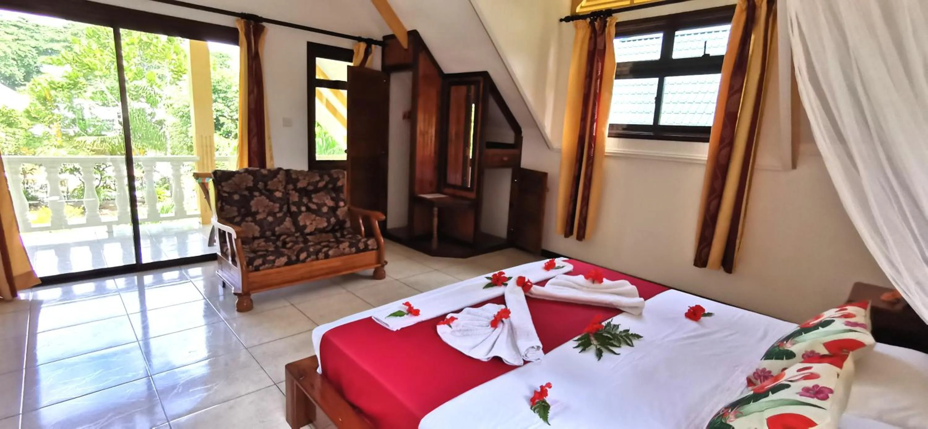 Bed in Chalets d'Anse Reunion