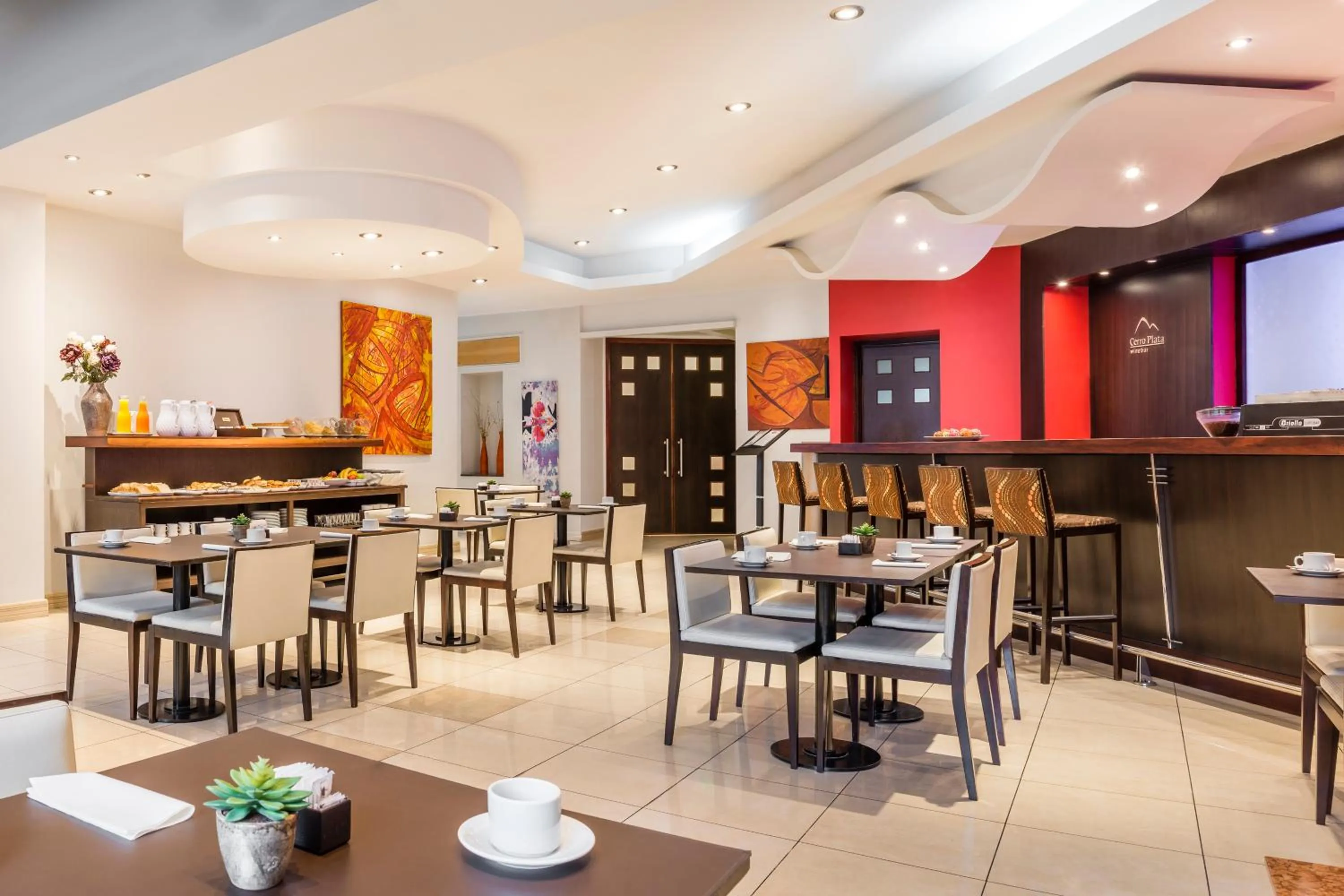 Seating area in Montañas Azules Apart Hotel