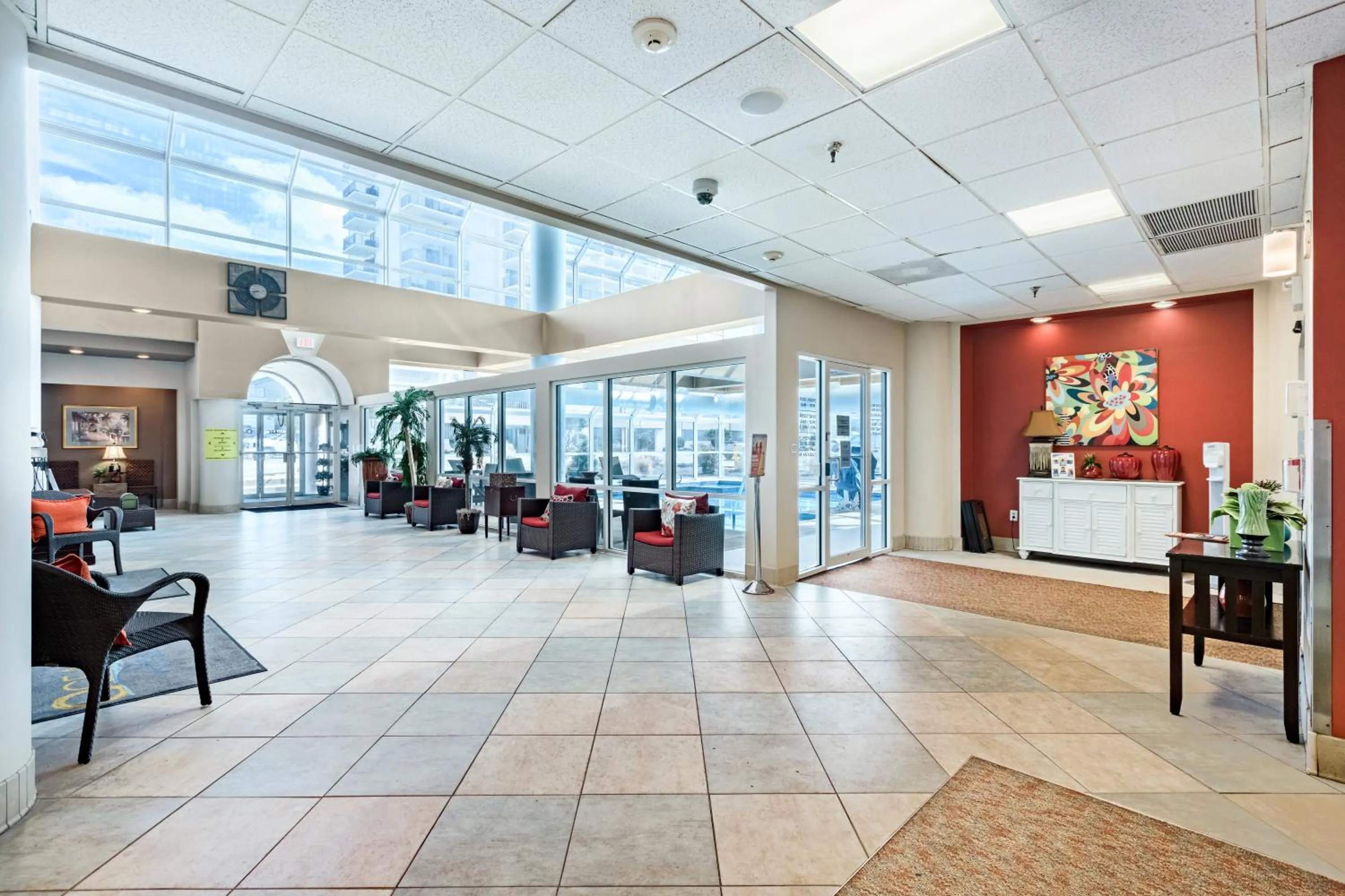 Lobby or reception in The Ocean Key Virginia Beach Resort