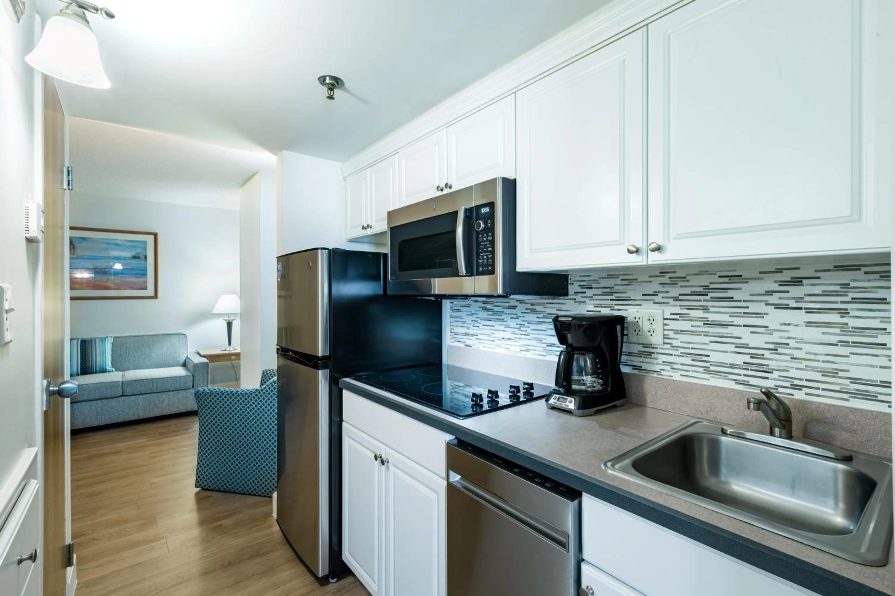 Kitchen or kitchenette in The Ocean Key Virginia Beach Resort