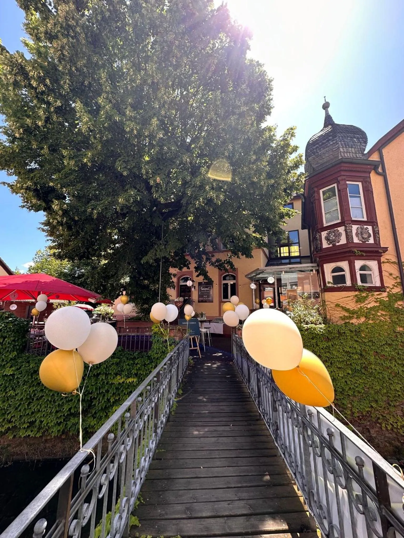 Garden view in Badischer Hof