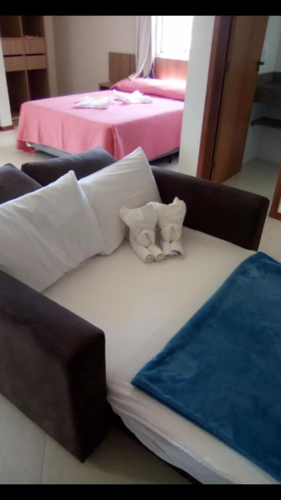 Bed in Canto dos Pássaros Flat - Canasvieiras