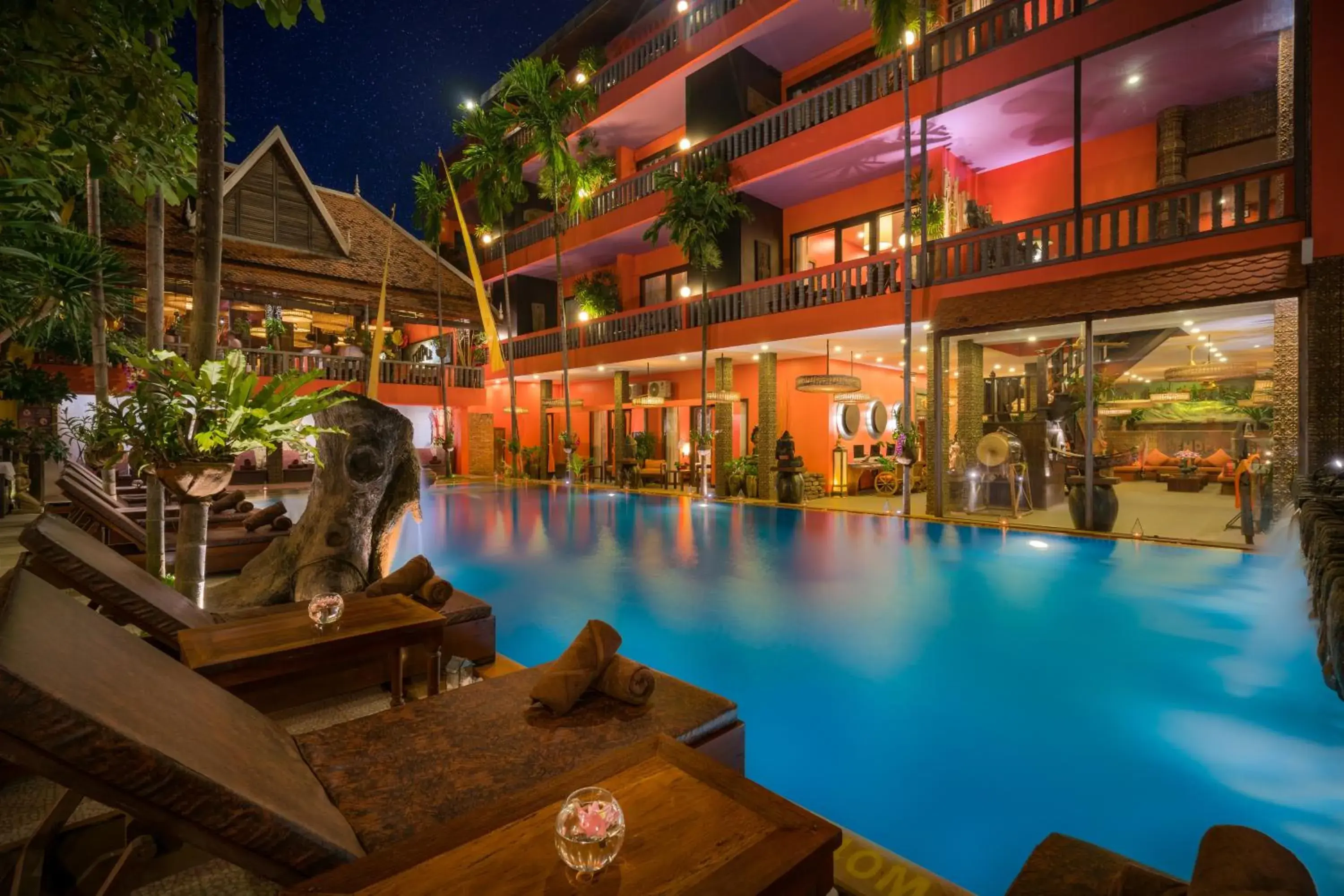 Pool view in Golden Temple Hotel Pool view in Golden Temple Hotel