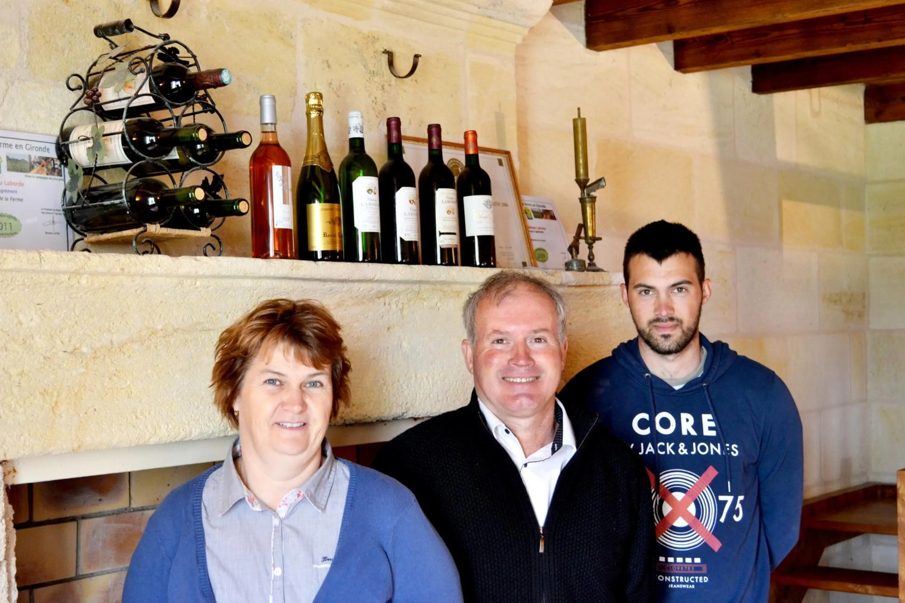 Family in Chateau Laborde Marjolaine