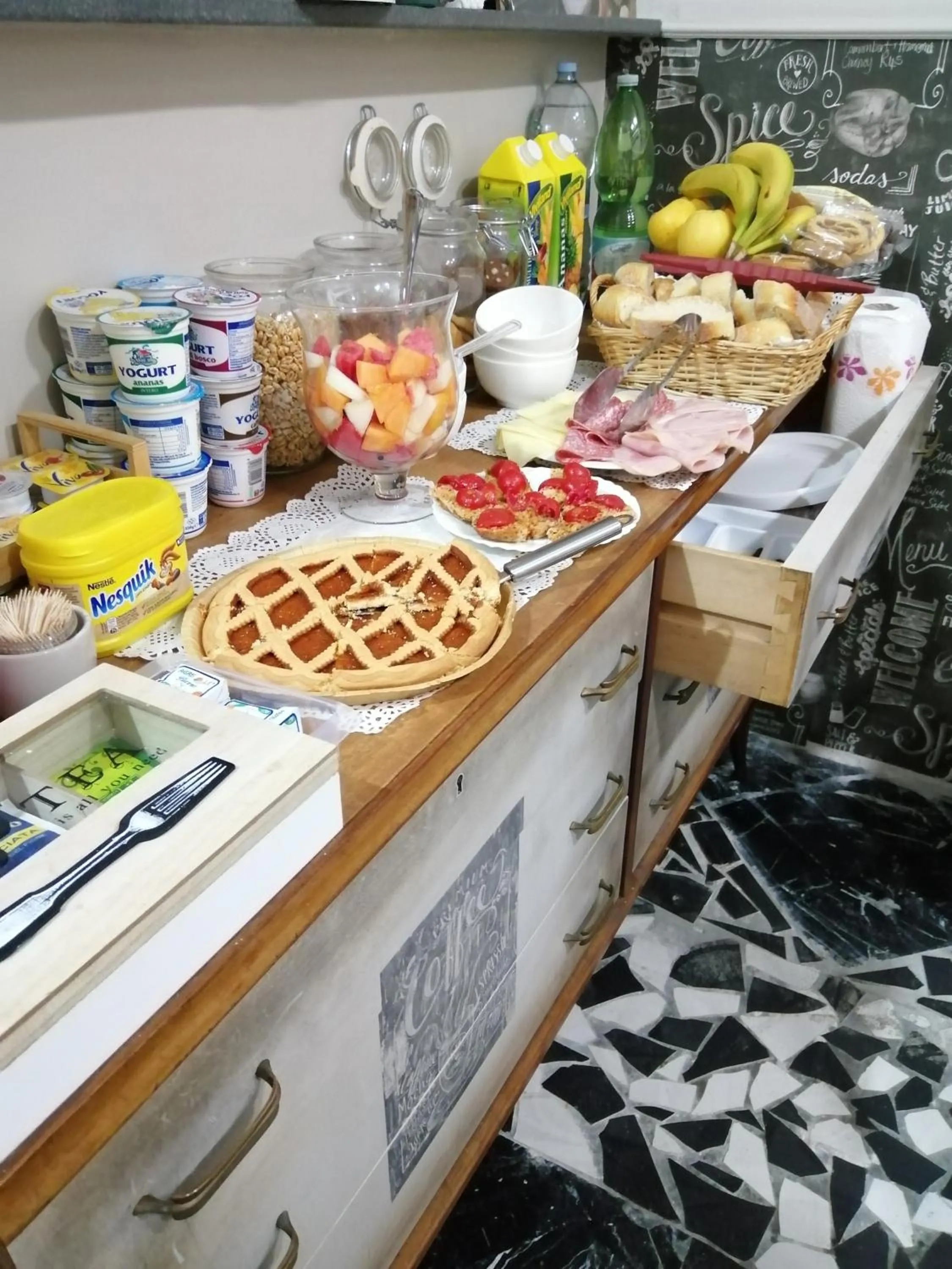 Food and drinks in B&B Dolcevita