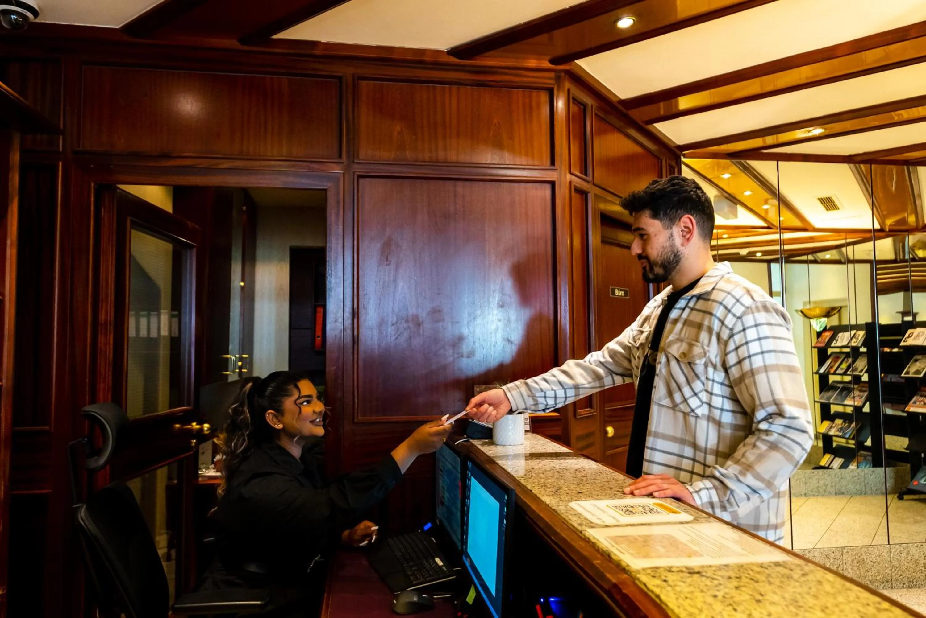 Lobby or reception in CityHotel Feuerbach