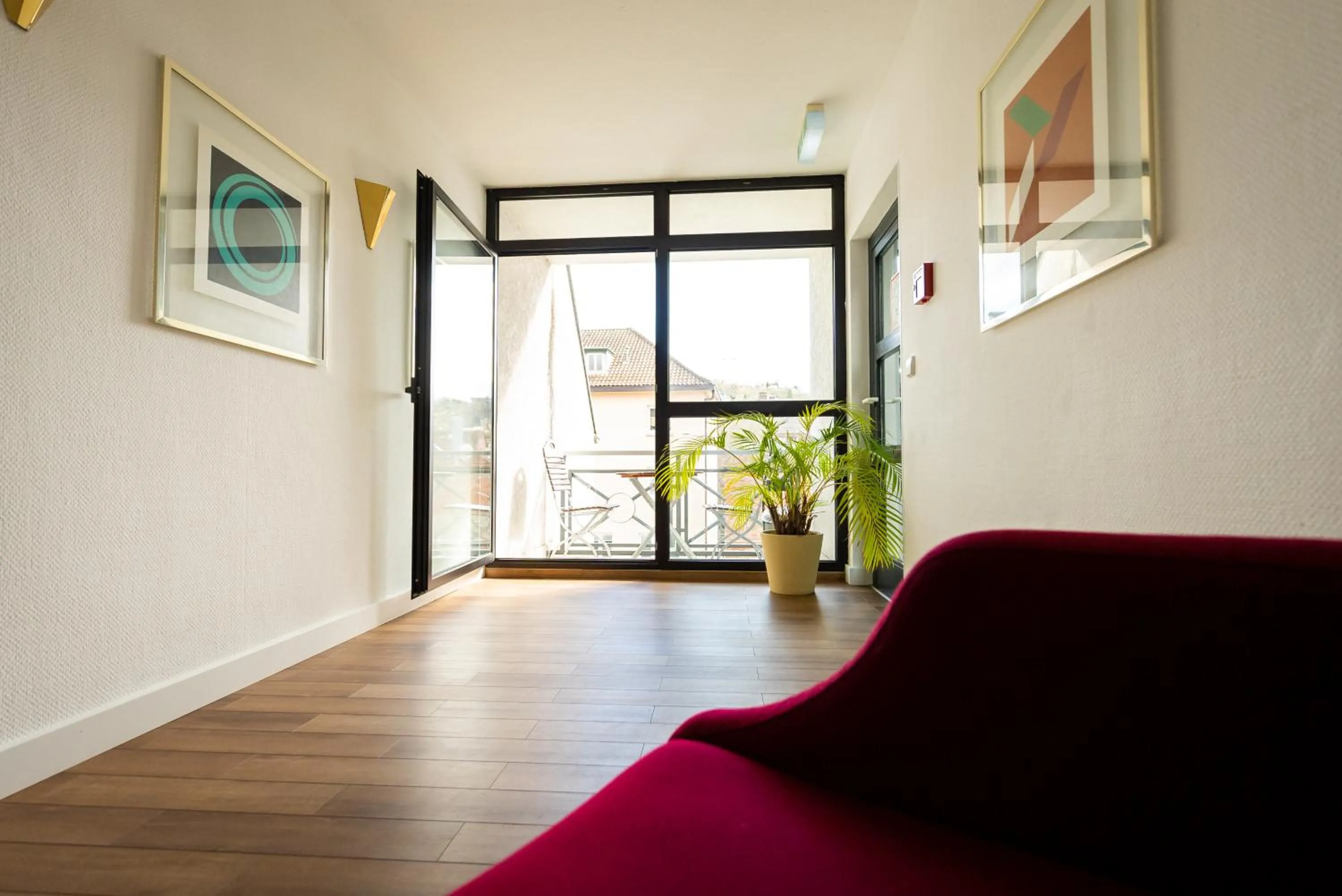 Seating area in CityHotel Feuerbach
