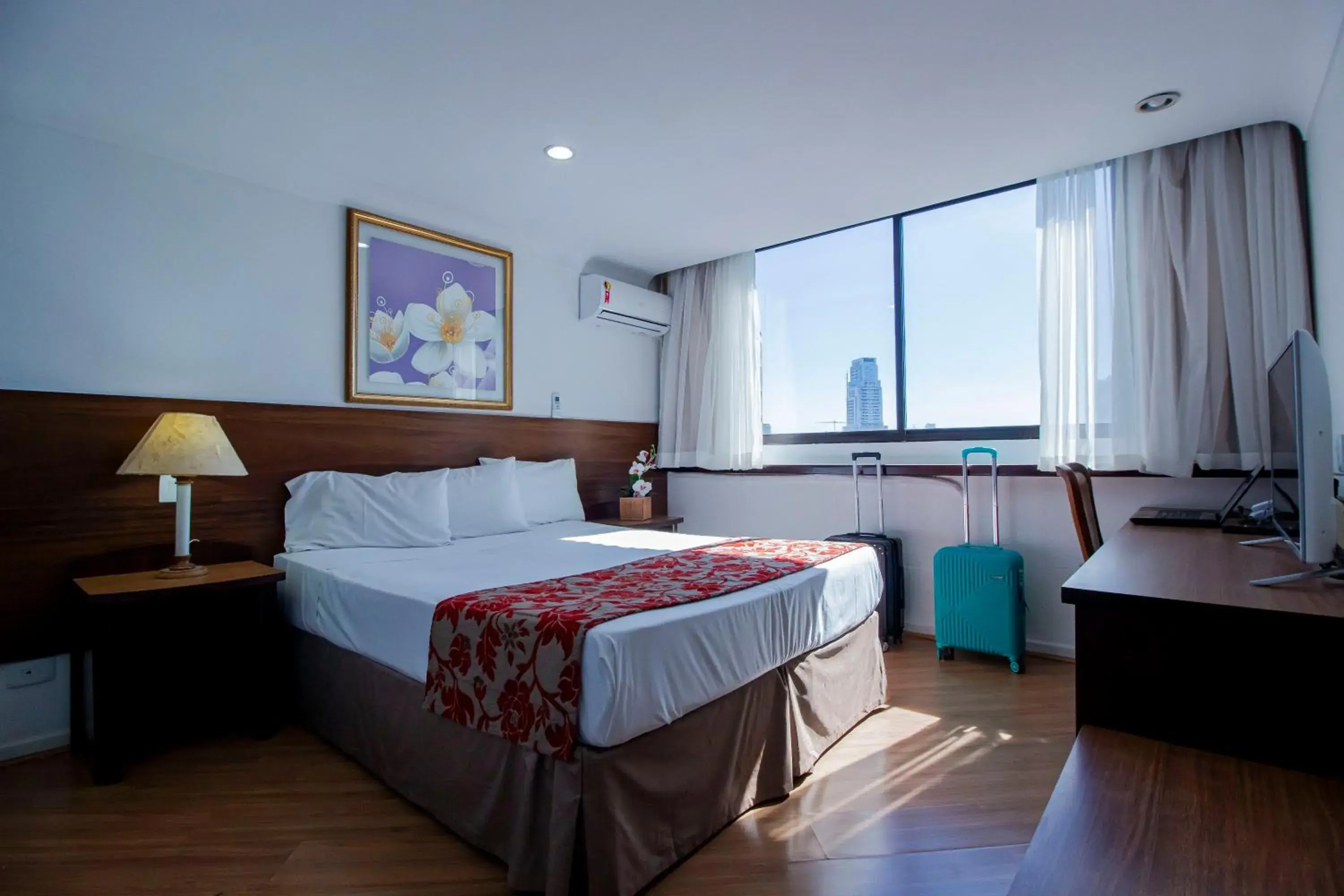 Bedroom, Bed in Hotel Dan Inn Curitiba Centro By Nacional Inn Bedroom, Bed in Hotel Dan Inn Curitiba Centro By Nacional Inn