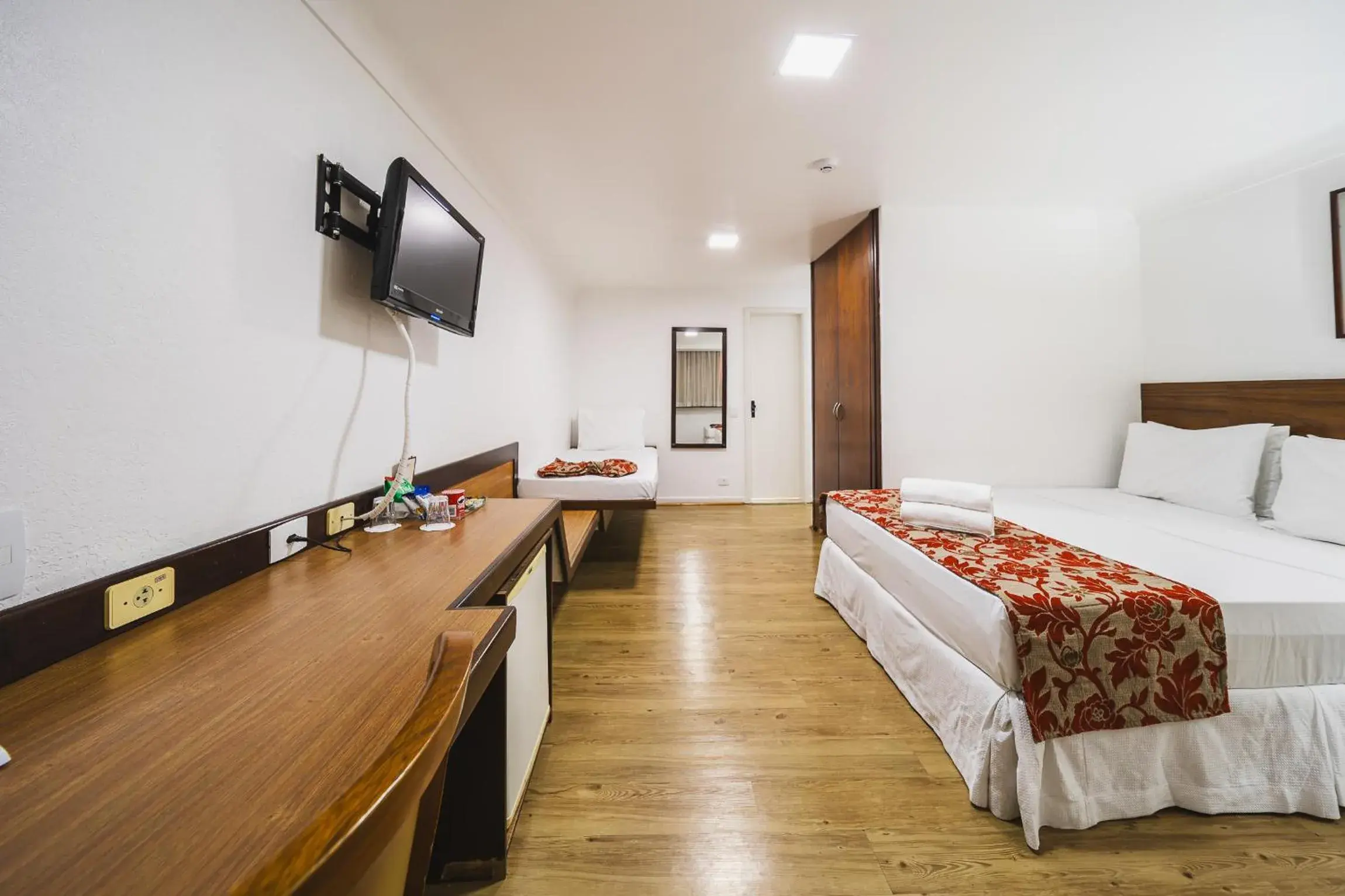 Bed in Hotel Dan Inn Curitiba Centro By Nacional Inn Bed in Hotel Dan Inn Curitiba Centro By Nacional Inn