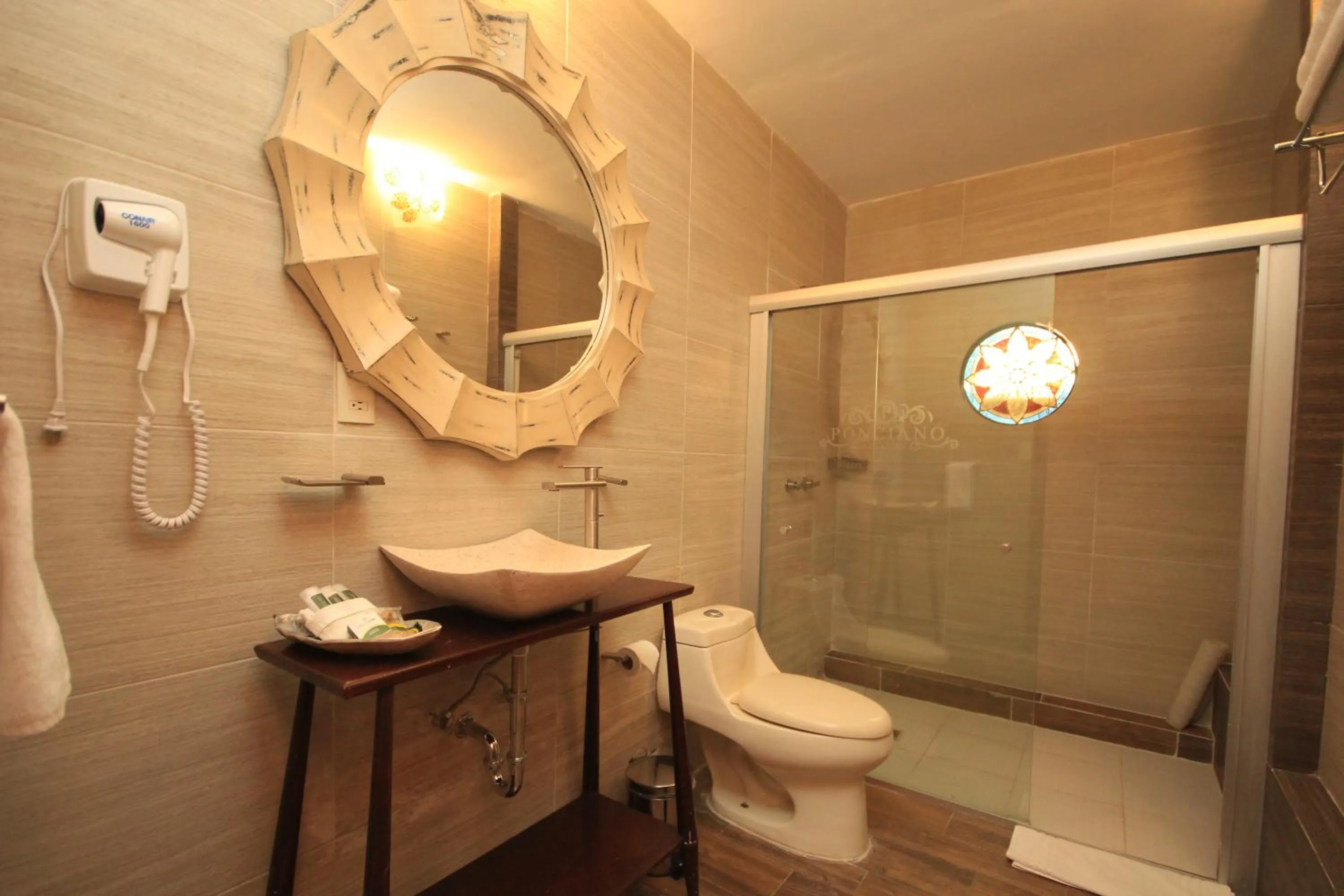 Shower in Hotel Boutique Ponciano