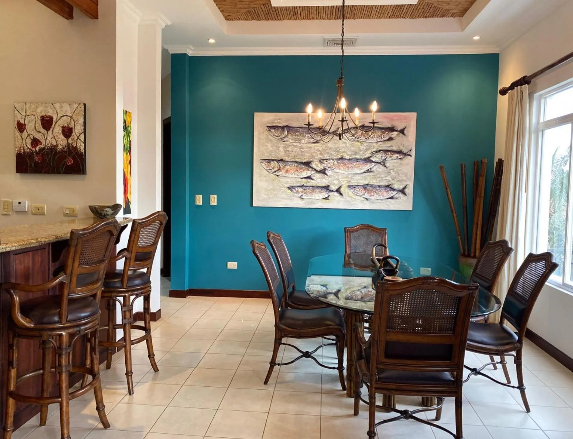 Dining area in Palm Coast Luxury Rentals