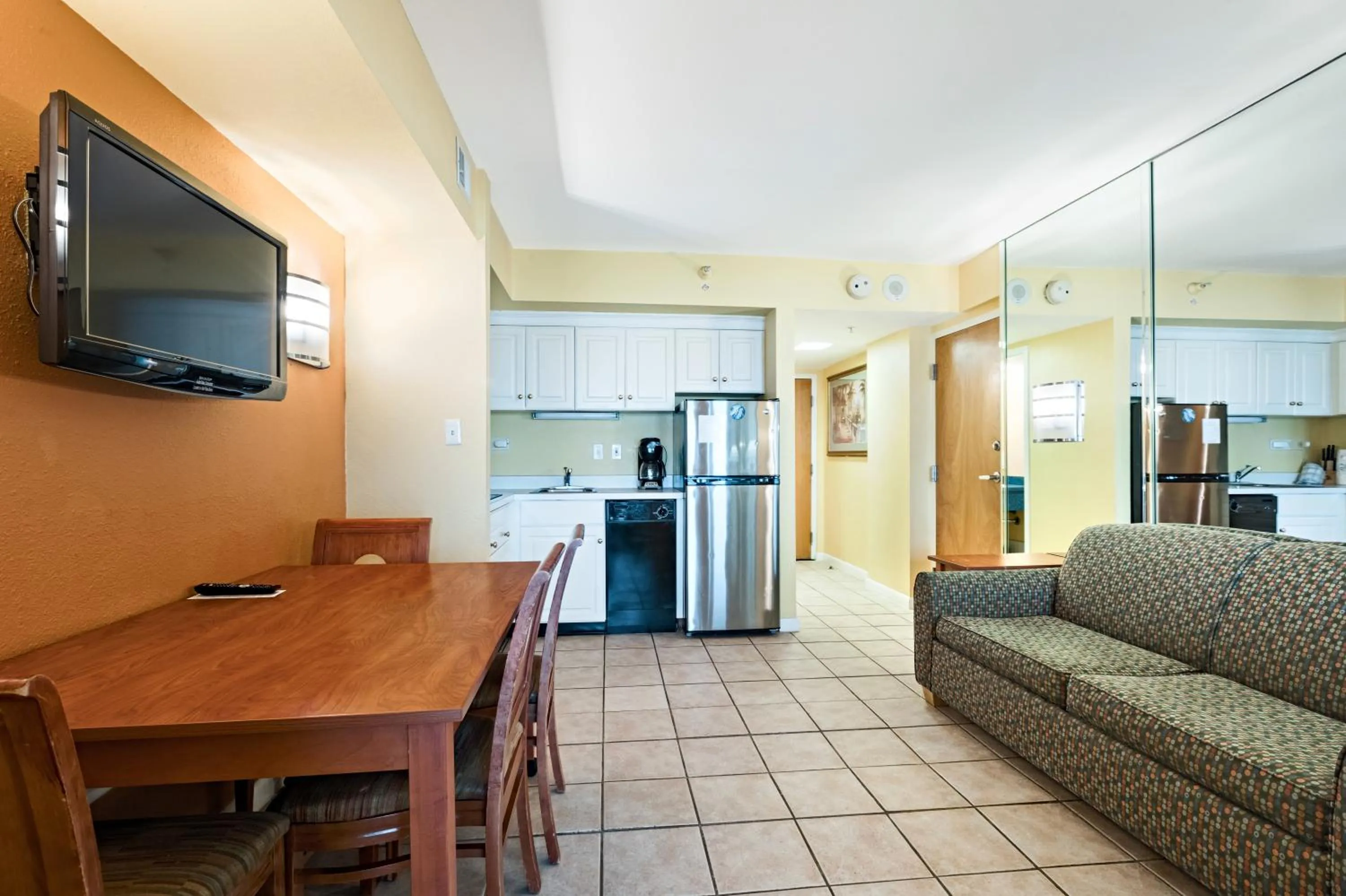 Kitchen or kitchenette in Ocean Sands Resort, Oceanfront, Virginia Beach by Vacatia