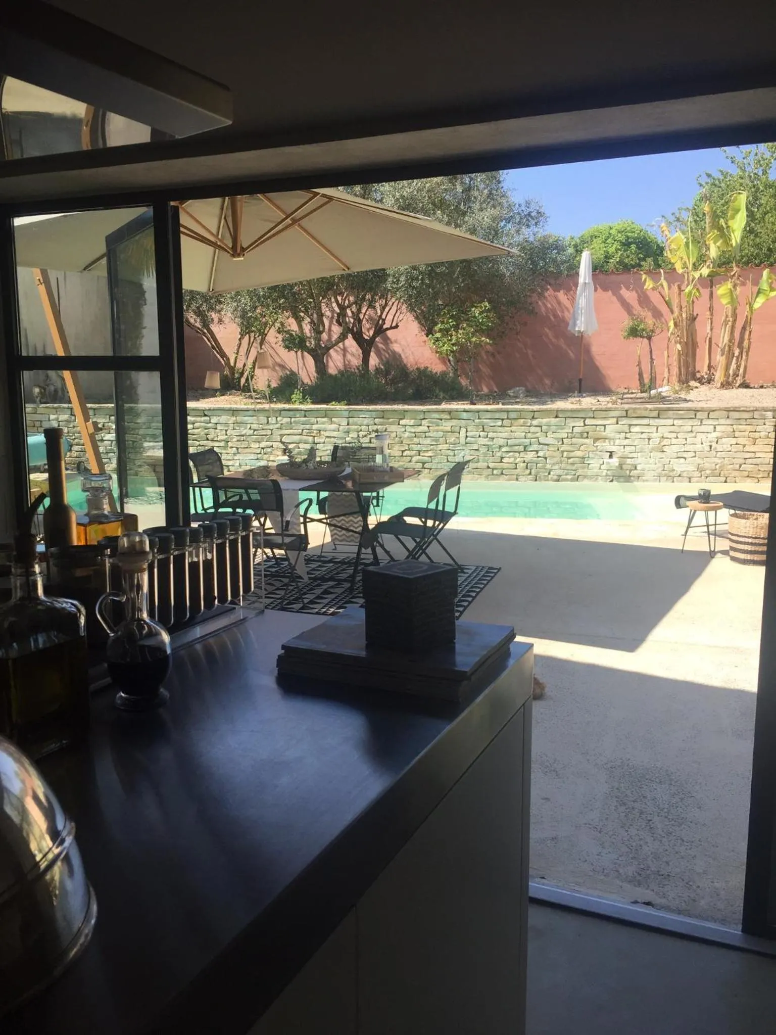 Pool view in Spa campagne design