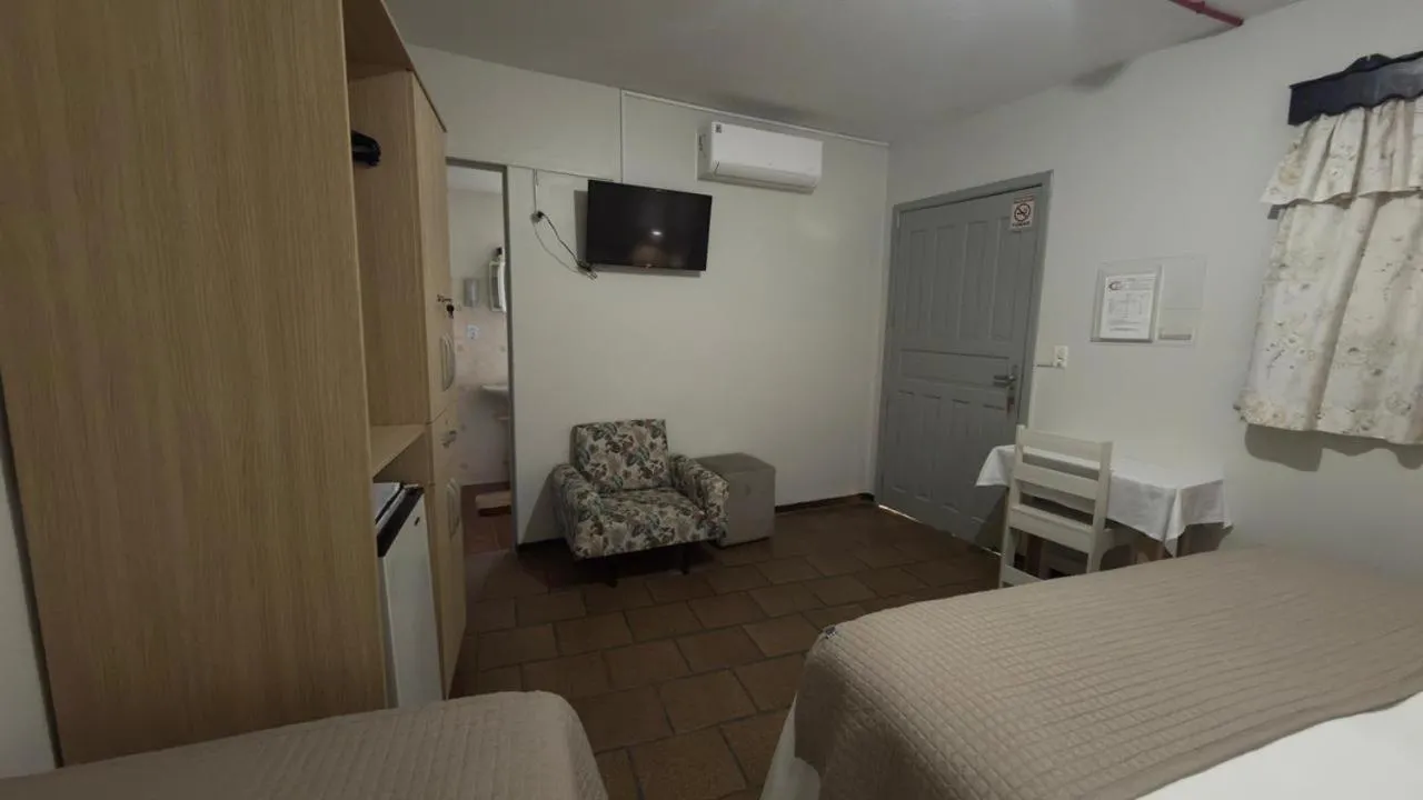 Bed in Hotel Mirante