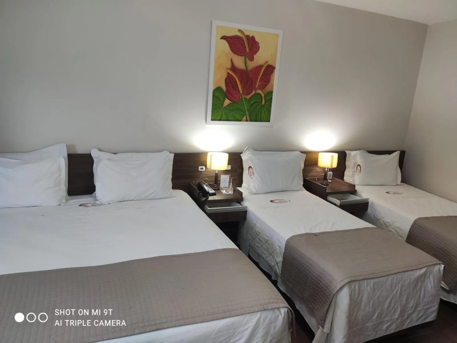 Bed in Hotel Mirante
