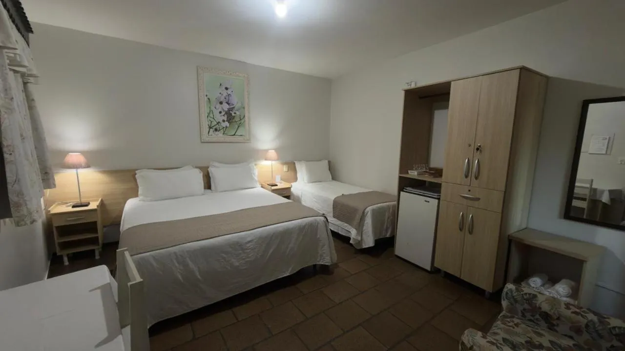Bed in Hotel Mirante