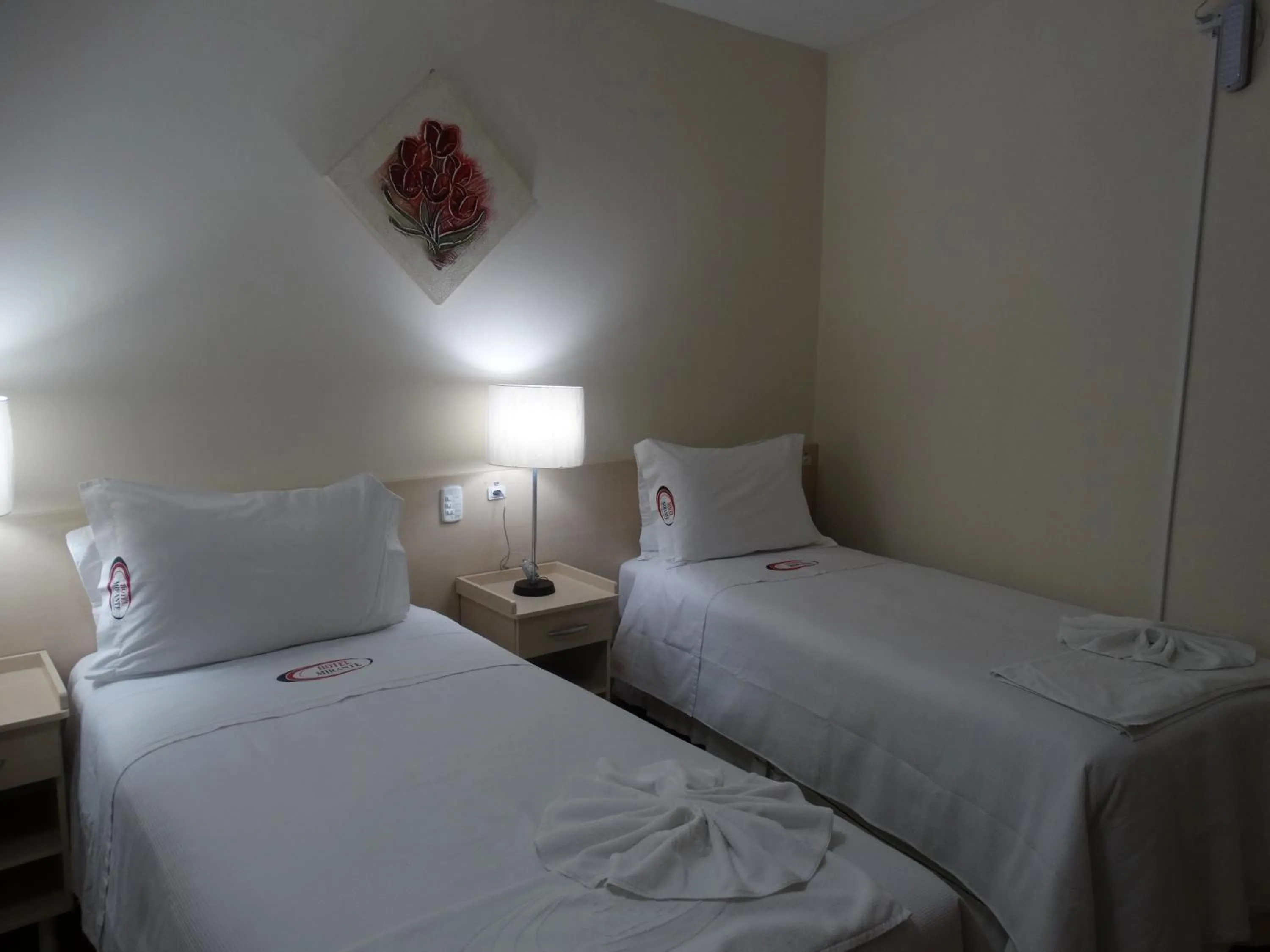Bed in Hotel Mirante