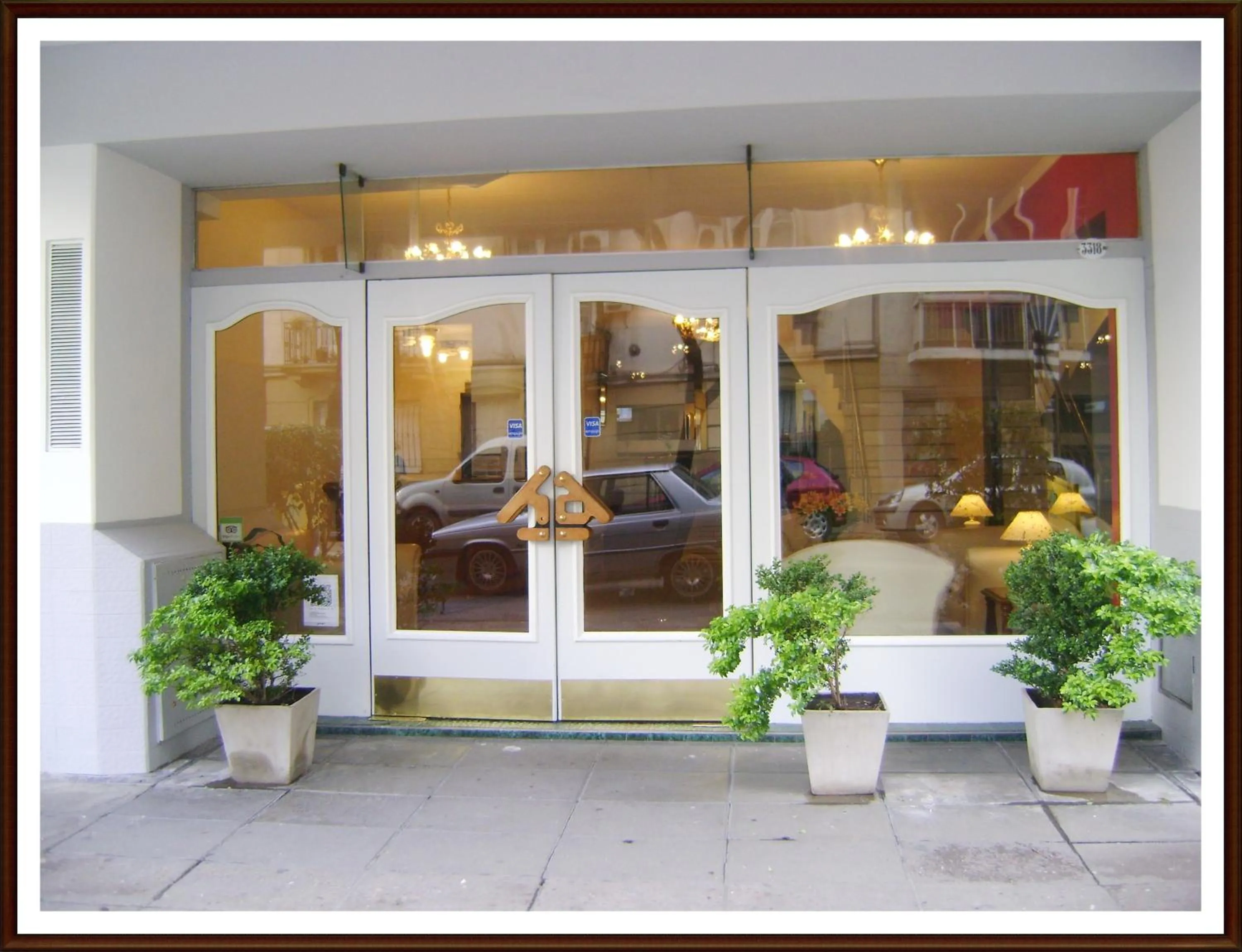 Facade/entrance in Alpino Hotel