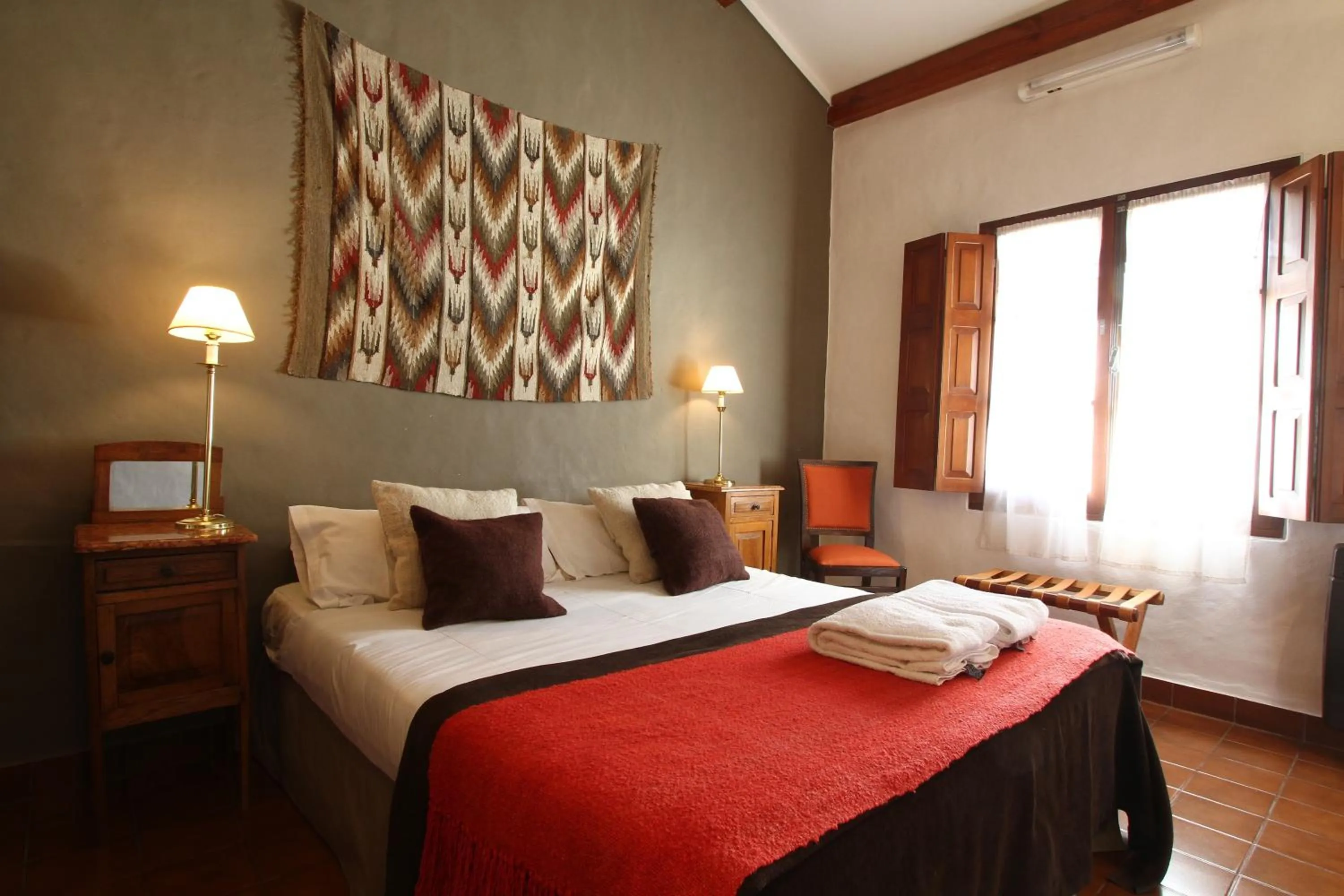 Bed in Hostería Lunahuana