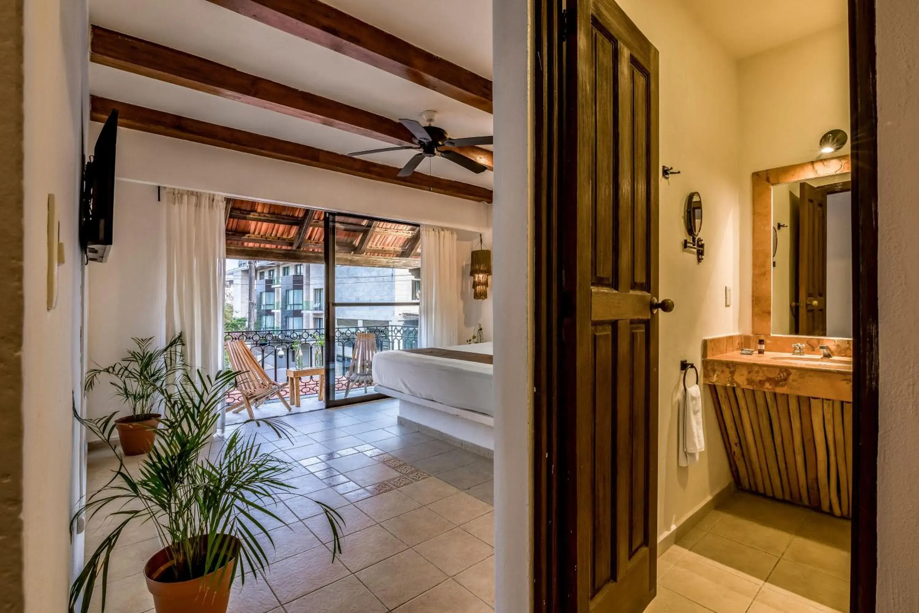 Balcony/Terrace in Hotel Banana Boutique & Spa - 5th Av Playa del Carmen Balcony/Terrace in Hotel Banana Boutique & Spa - 5th Av Playa del Carmen