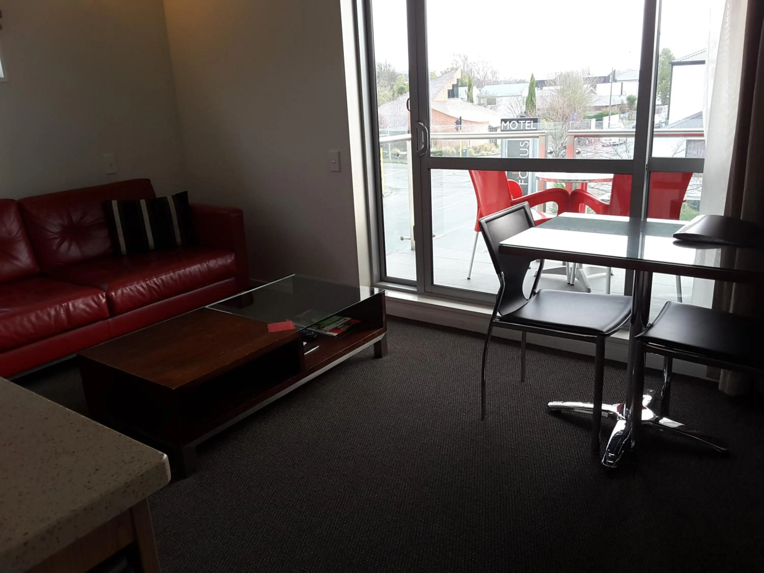 Living room in Focus Motel