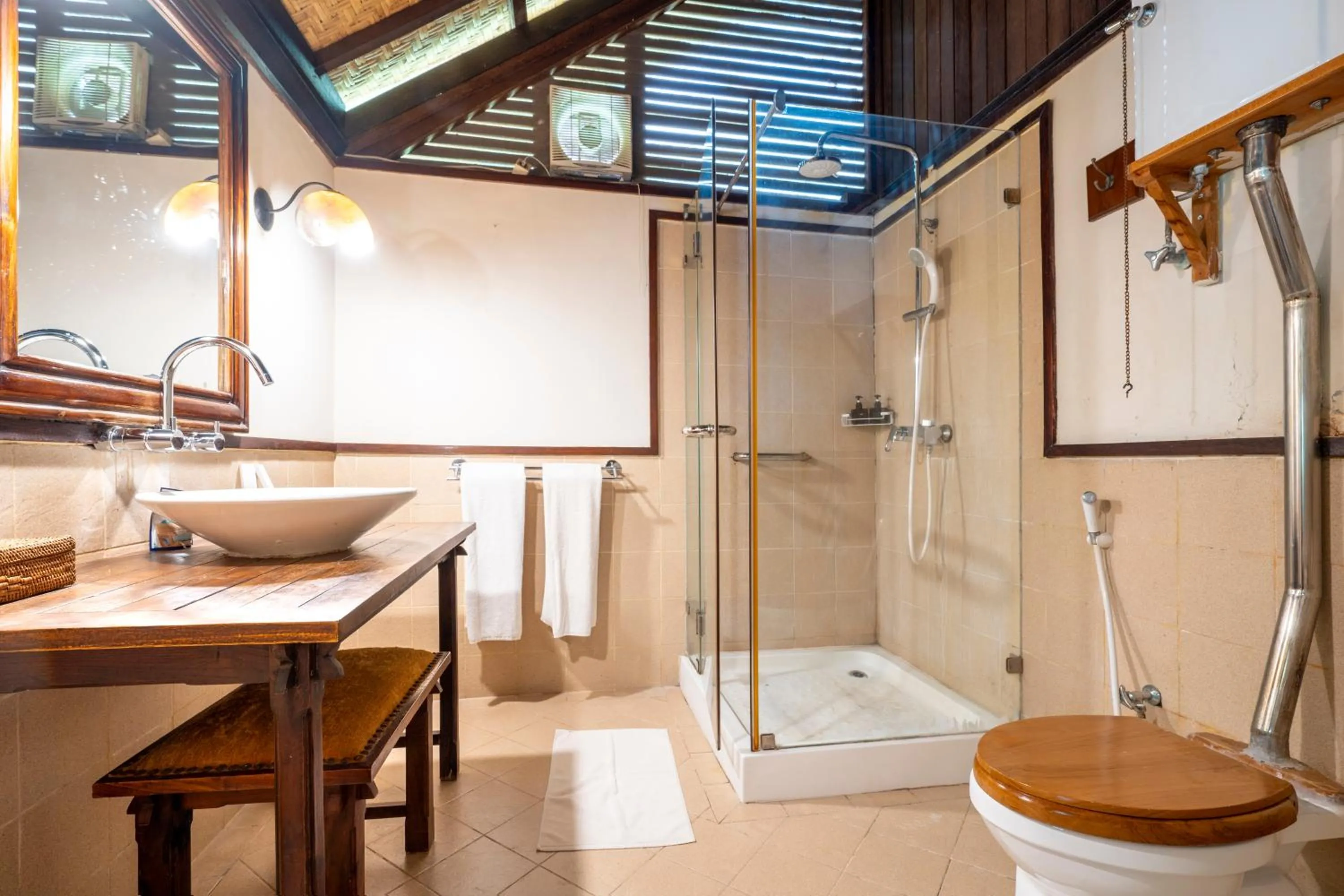 Shower in Samawa Seaside Resort