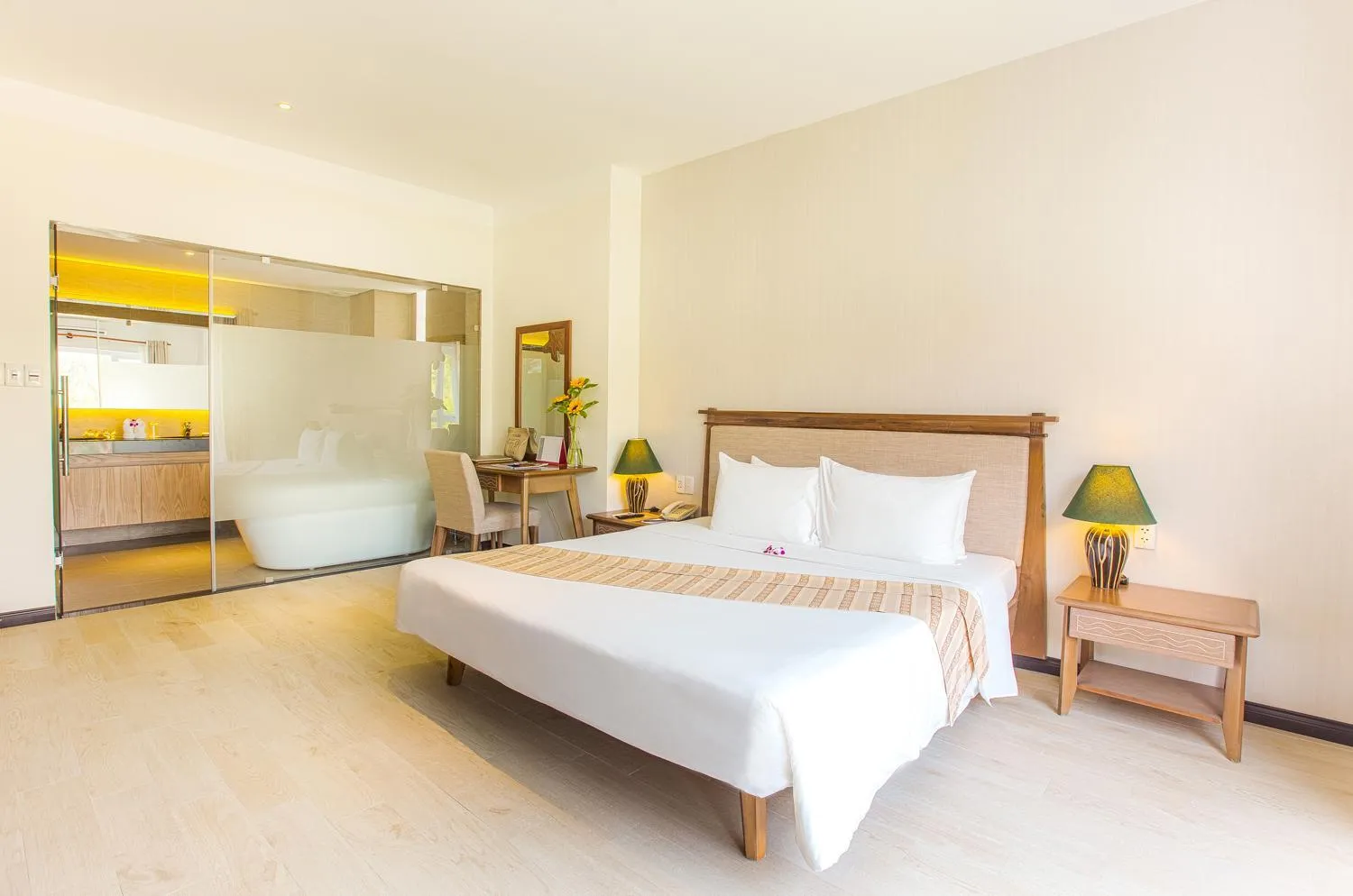 Bedroom, Bed in Sandy Beach Non Nuoc Resort