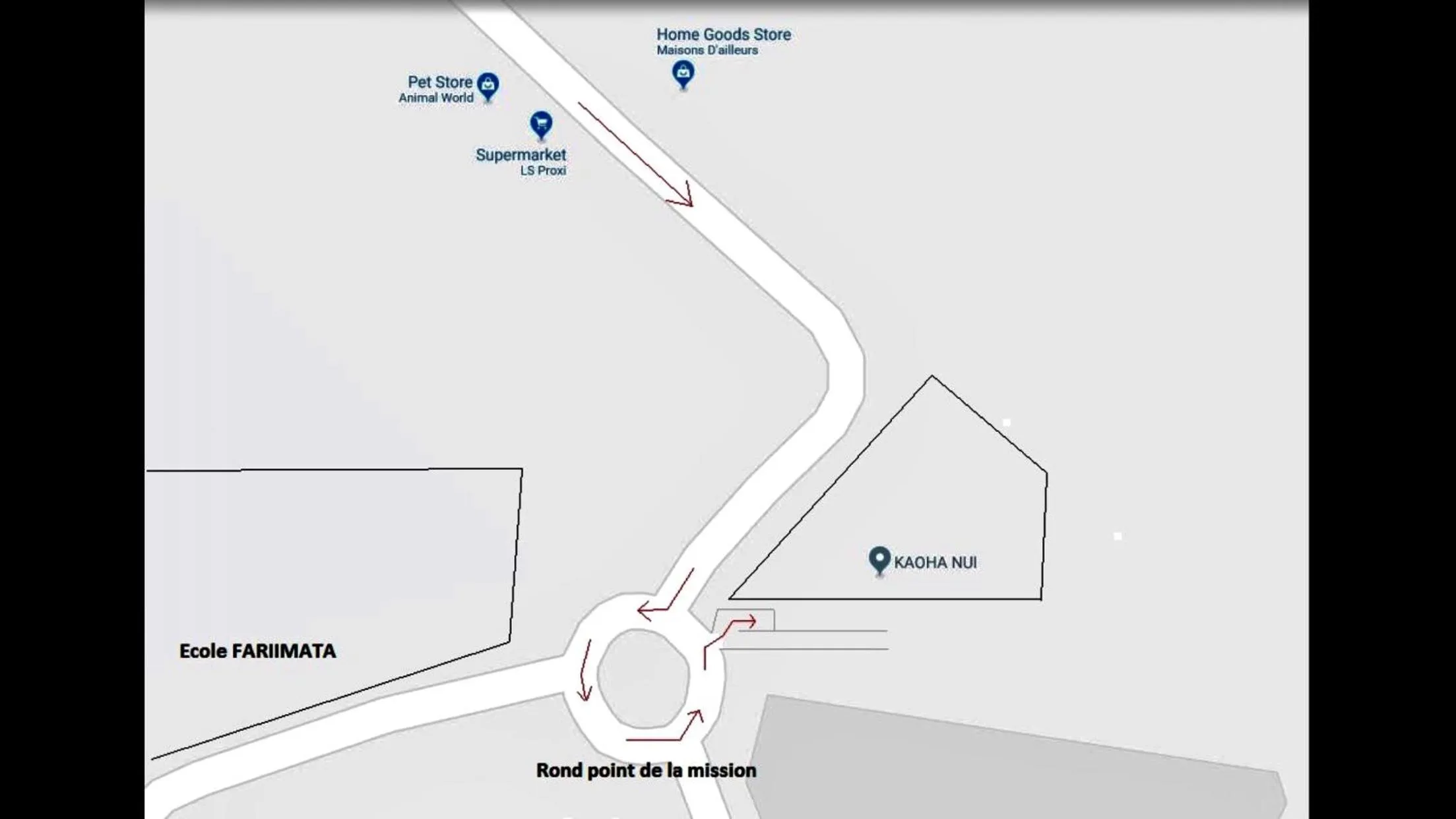 Floor plan in Studio Kaoha Nui - Private apartment