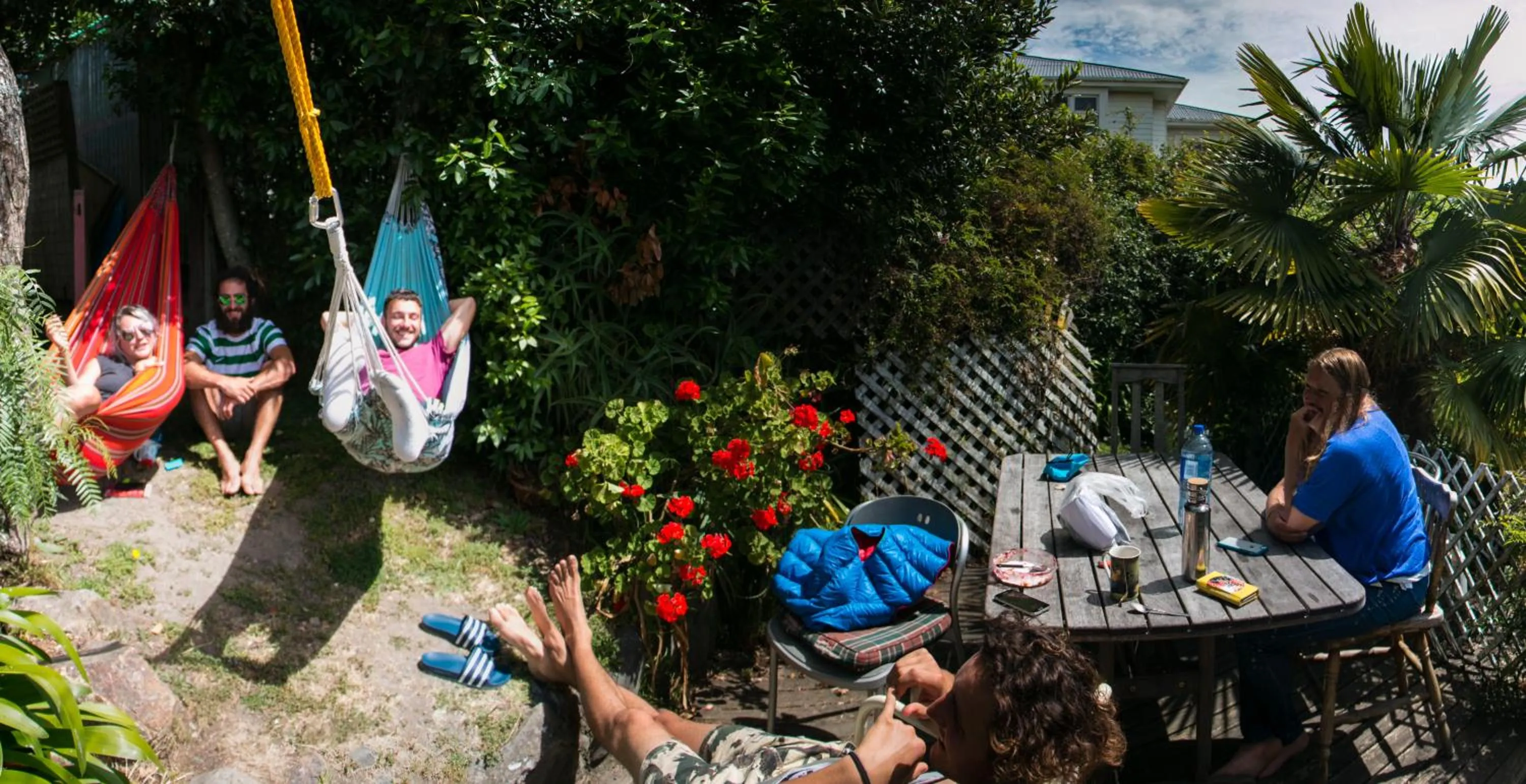 Patio in The Palace Backpackers