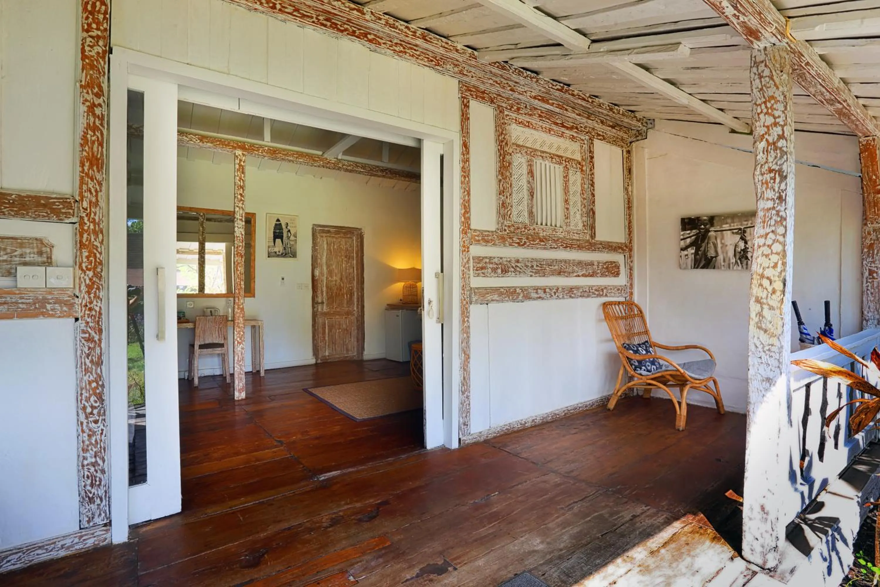 Seating area in Gili Eco Villas
