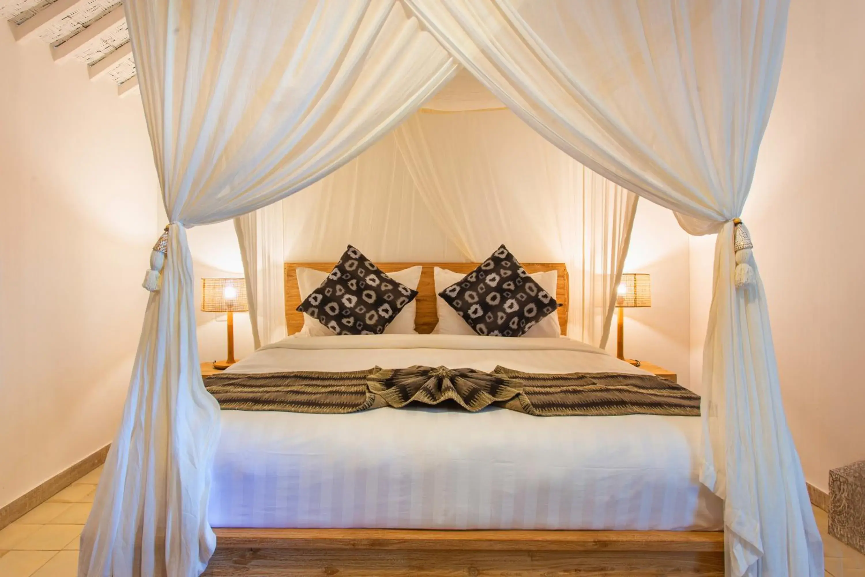 Bedroom, Bed in Gili Eco Villas Bedroom, Bed in Gili Eco Villas