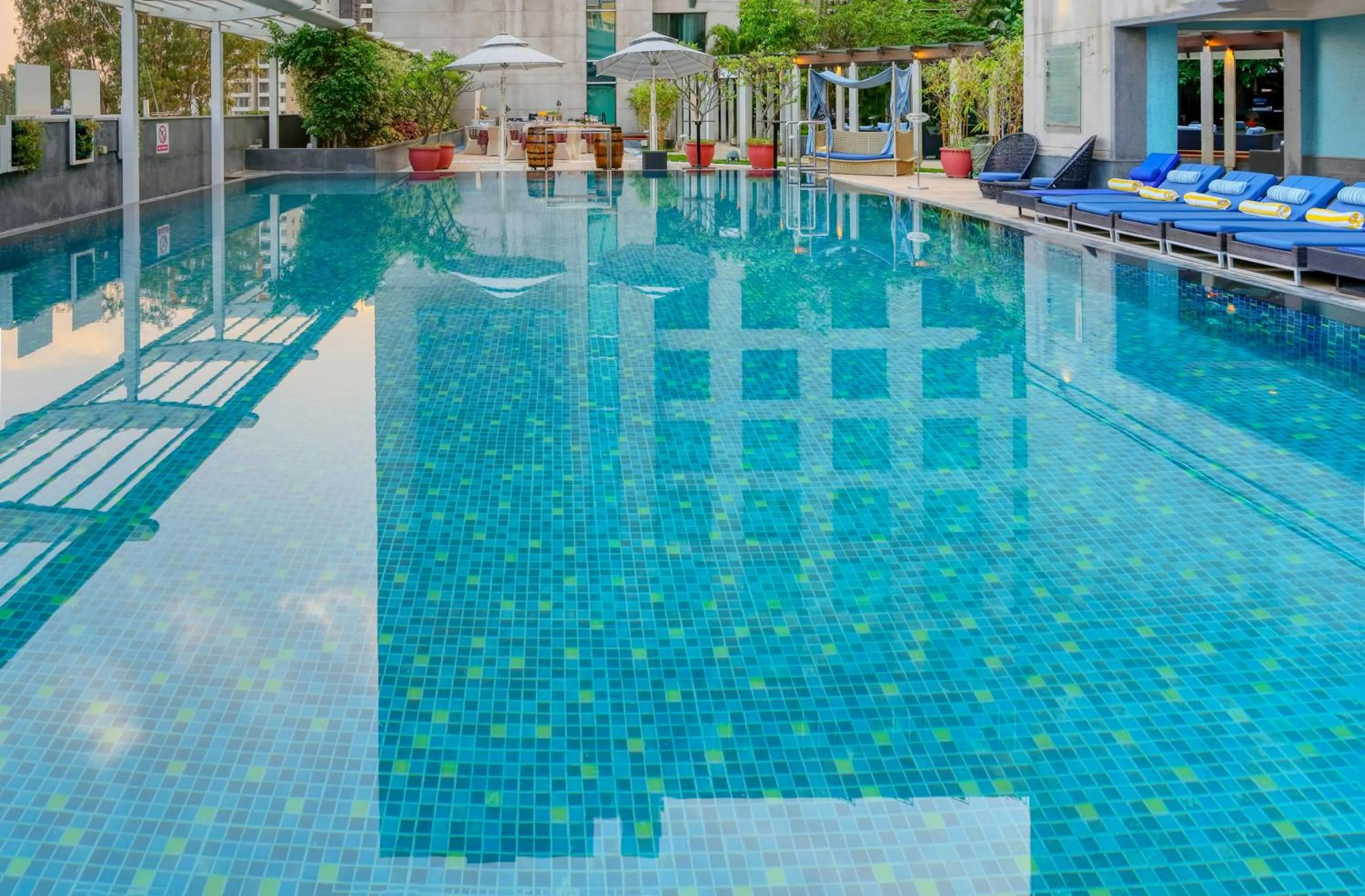 Swimming pool in Novotel Bengaluru Outer Ring Road
