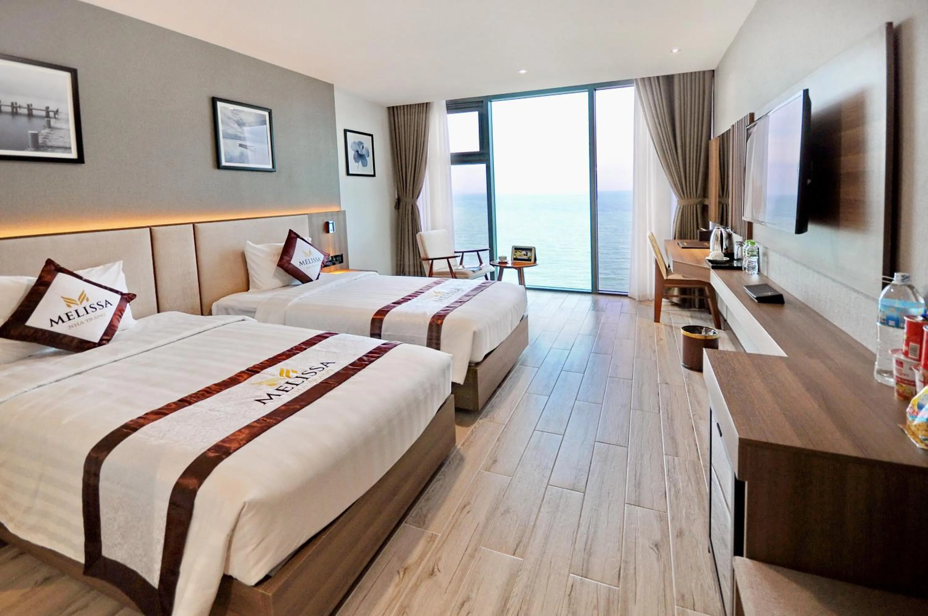 Sea view, Bed in Melissa Hotel Nha Trang