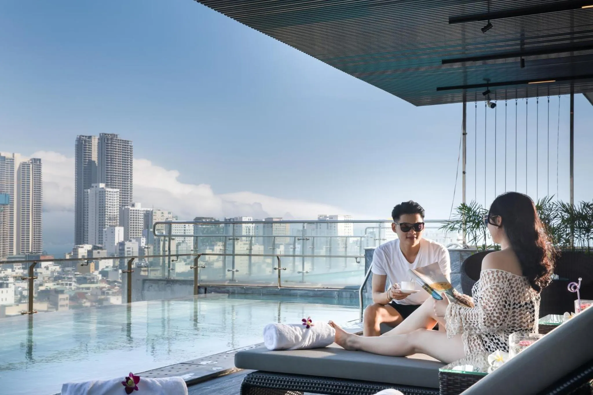 Swimming pool in San Marino Boutique Danang - 10 mins to Dragon Bridge & 15 mins to My Khe Beach