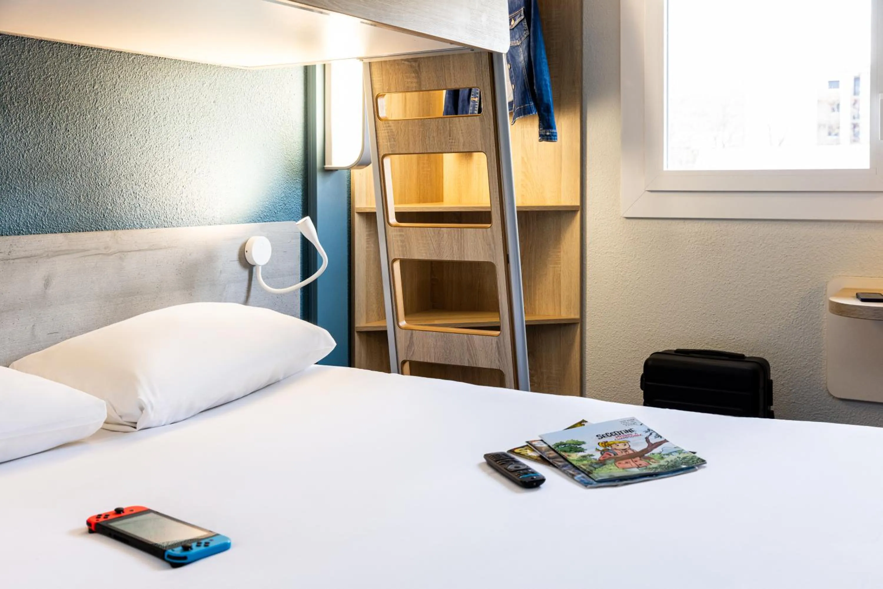 Bedroom, Bed in ibis budget Carcassonne La Cité