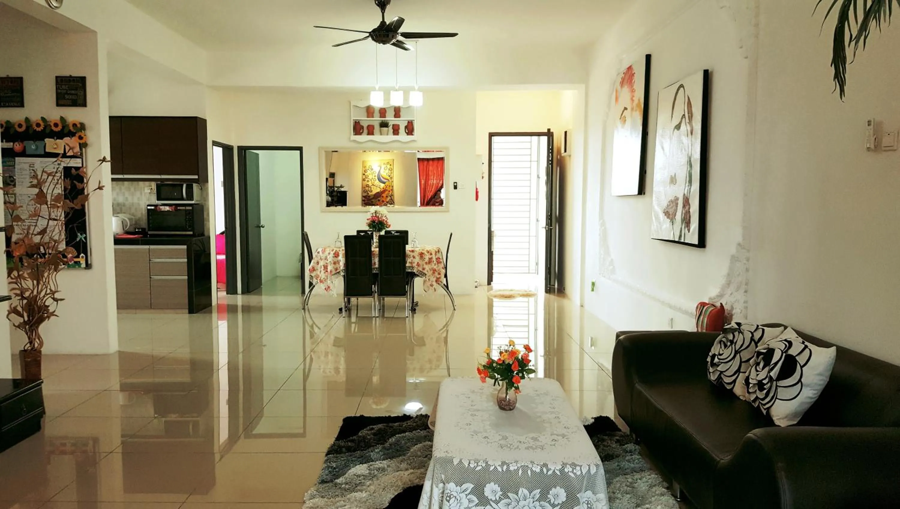 Living room in Mahkota Cheras Sweet Condo 1-14 pax near MRT to KL