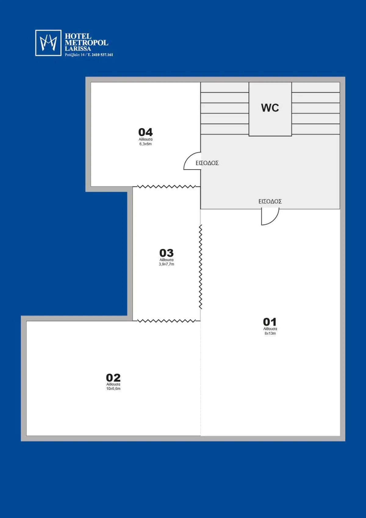 Floor plan in Hotel Metropol