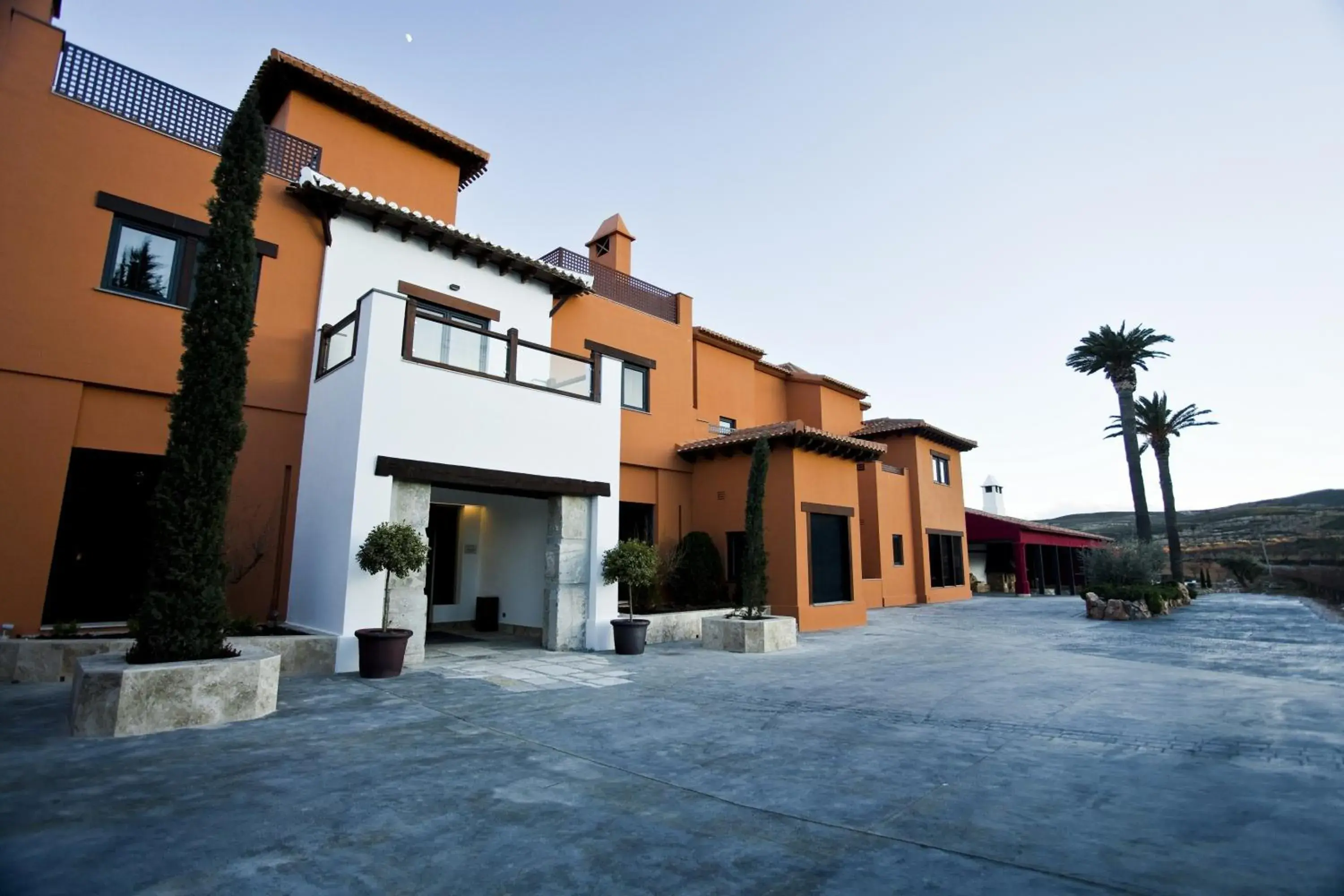 Facade/entrance in Hotel & Winery Señorío de Nevada Facade/entrance in Hotel & Winery Señorío de Nevada