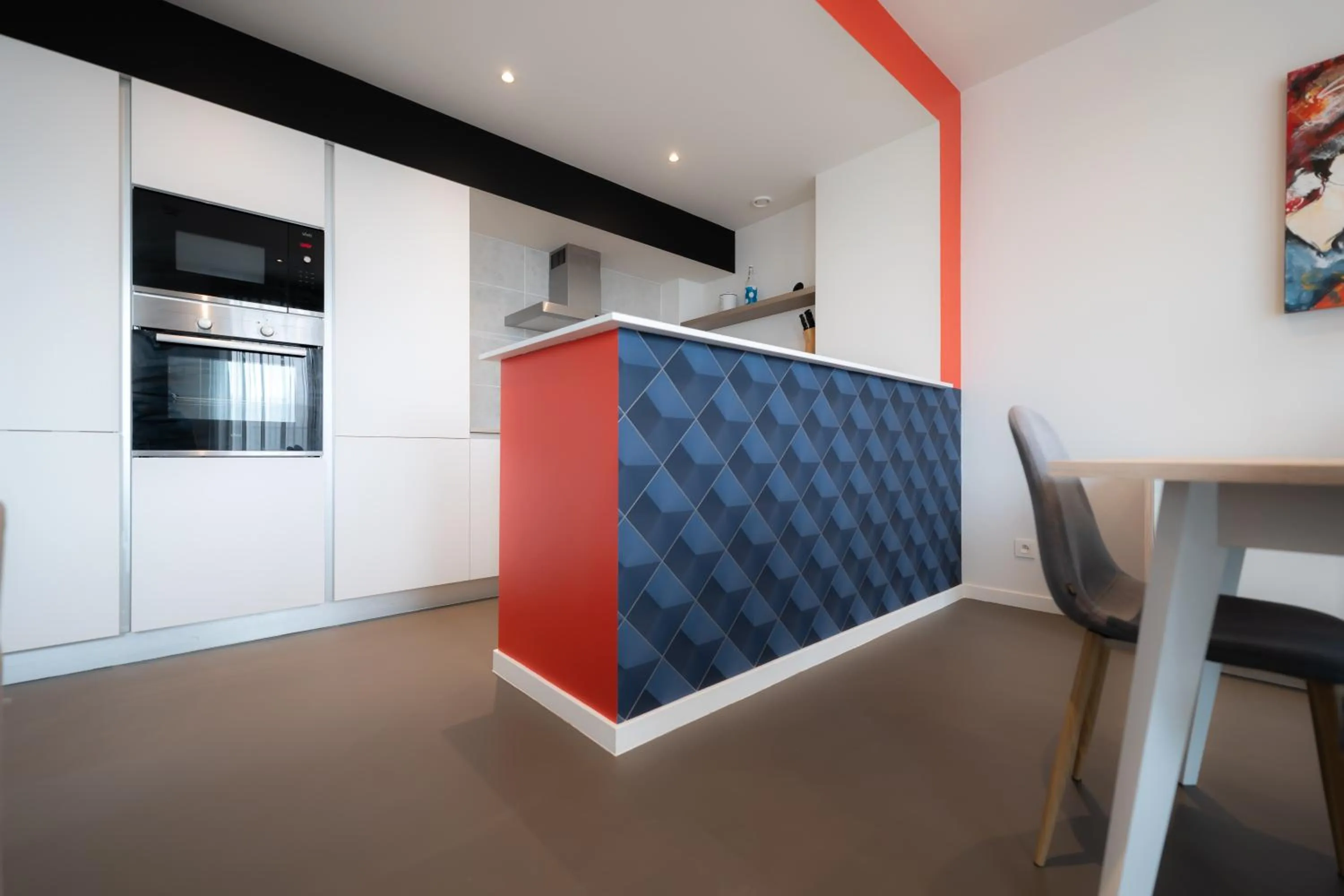 Kitchen or kitchenette in Elberg Hotel & Apartments