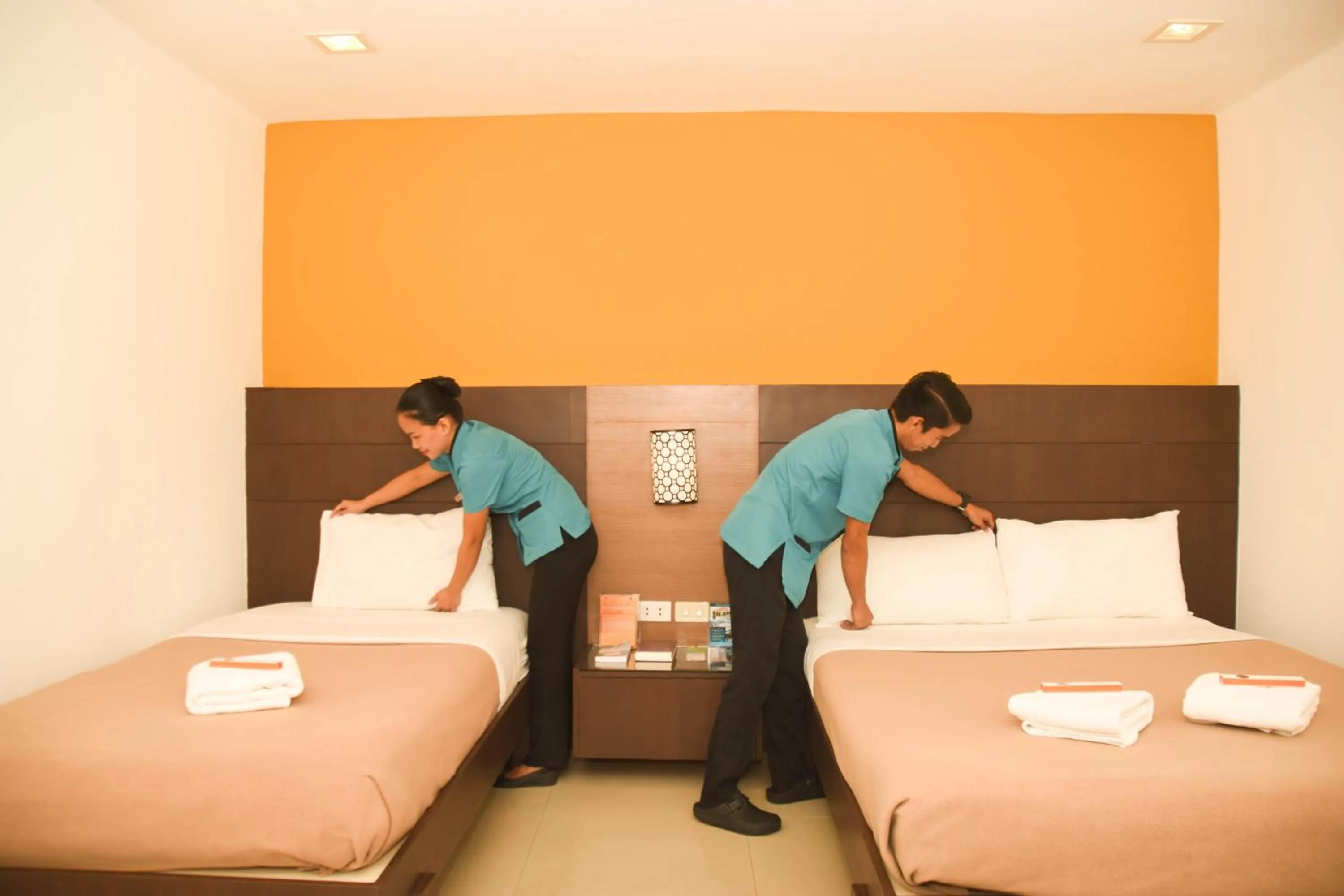 Bed in Tacloban Plaza Hotel