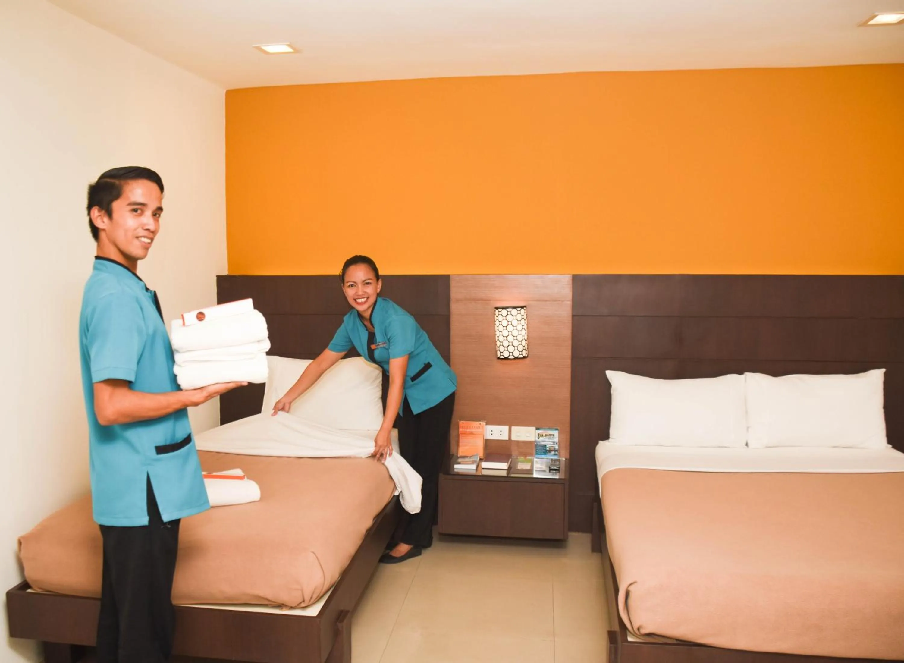 Bed in Tacloban Plaza Hotel