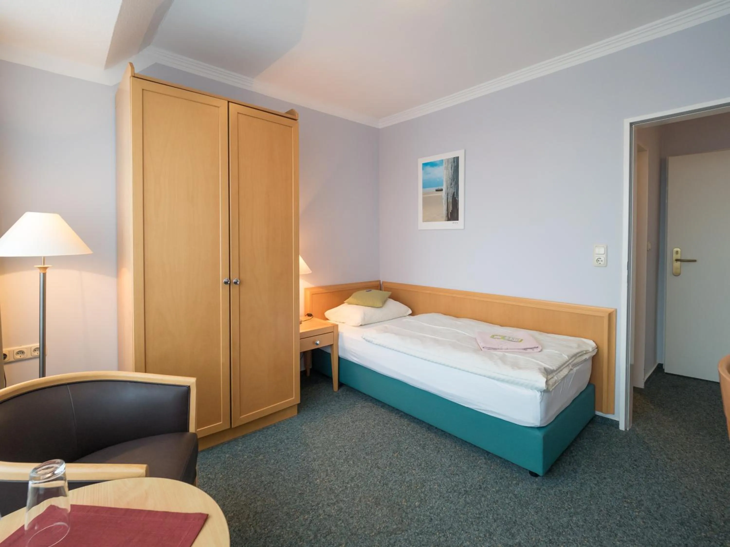 Bed in Hotel Spiekeroog