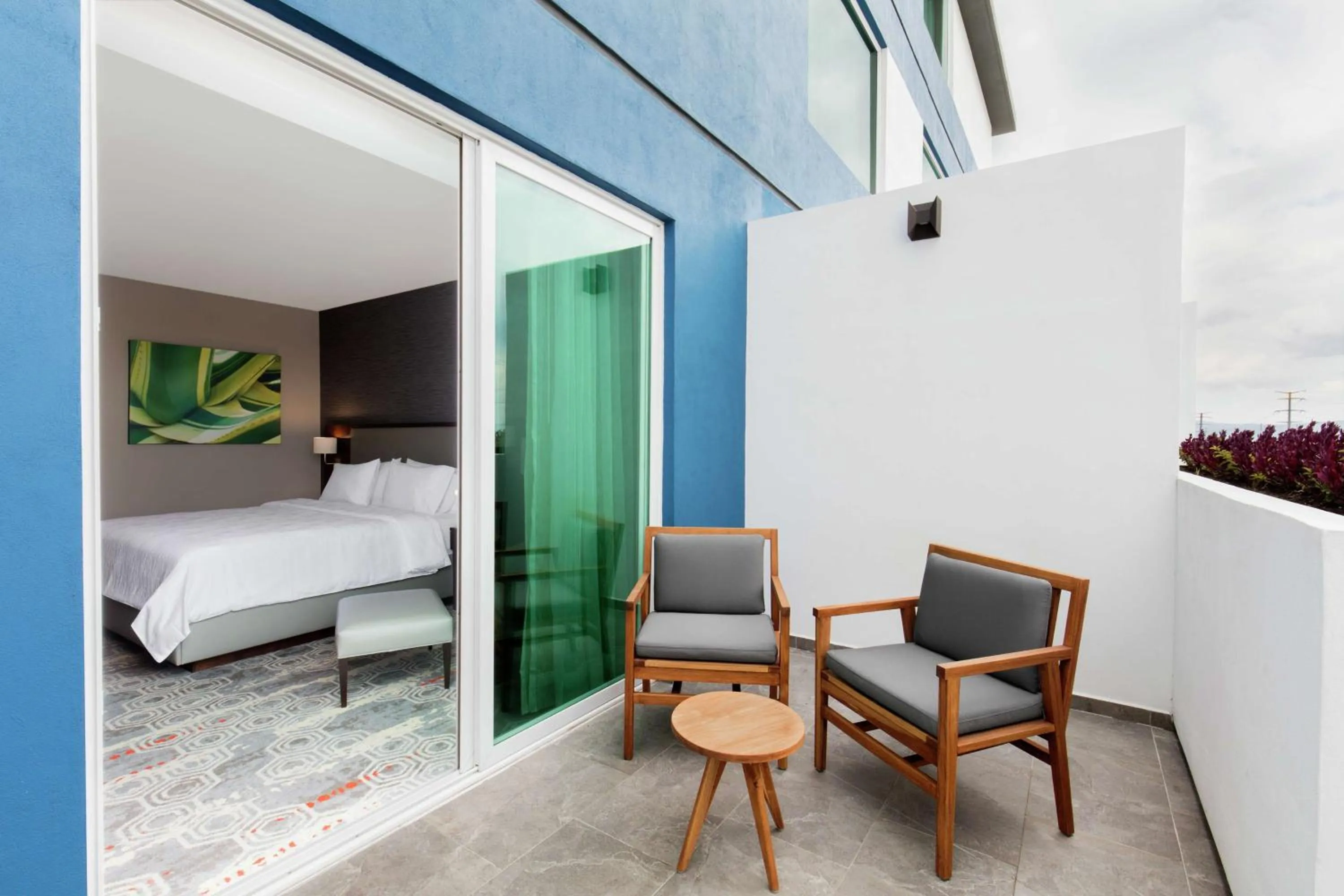 View (from property/room), Bed in Hilton Garden Inn Salamanca