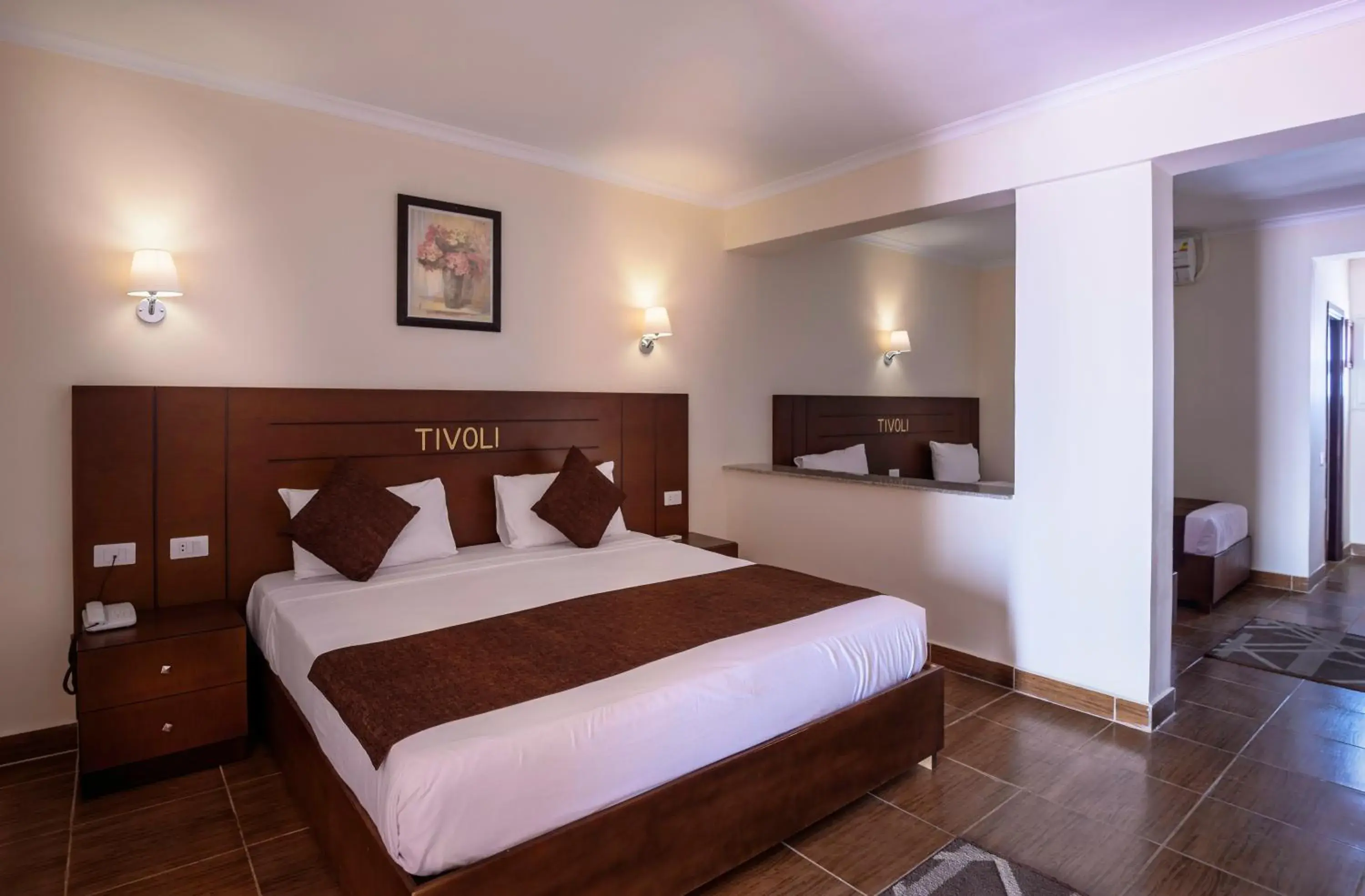 Bed in Tivoli Hotel Aqua Park