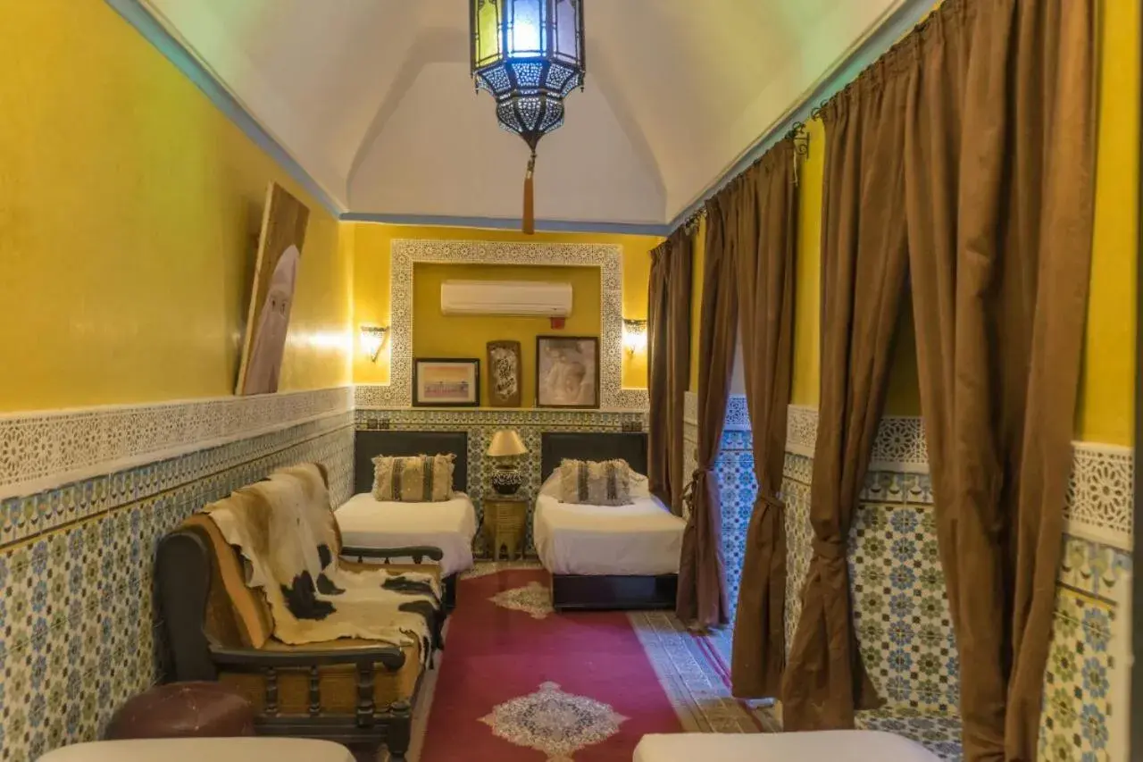 Quadruple Room with Garden View in Riad Sidi Omar Quadruple Room with Garden View in Riad Sidi Omar