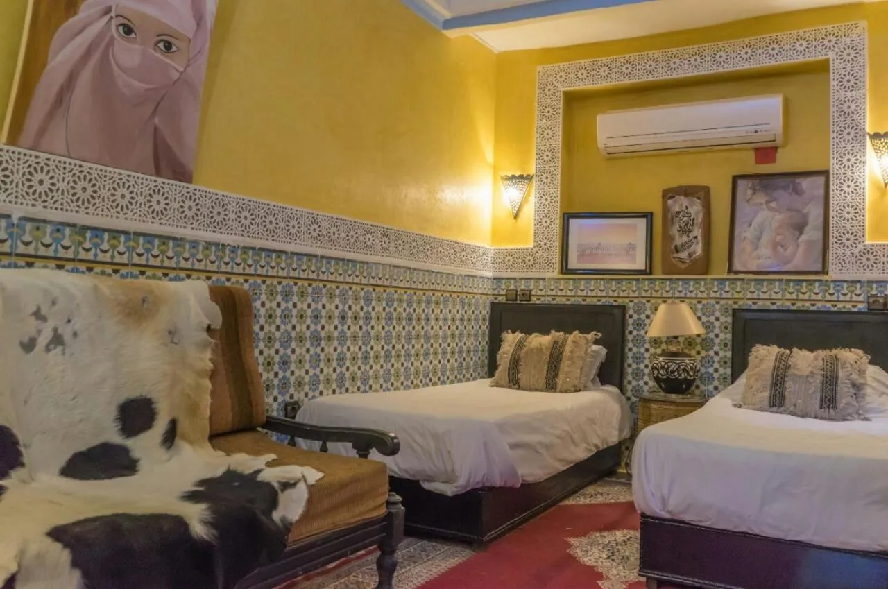 Bed in Riad Sidi Omar