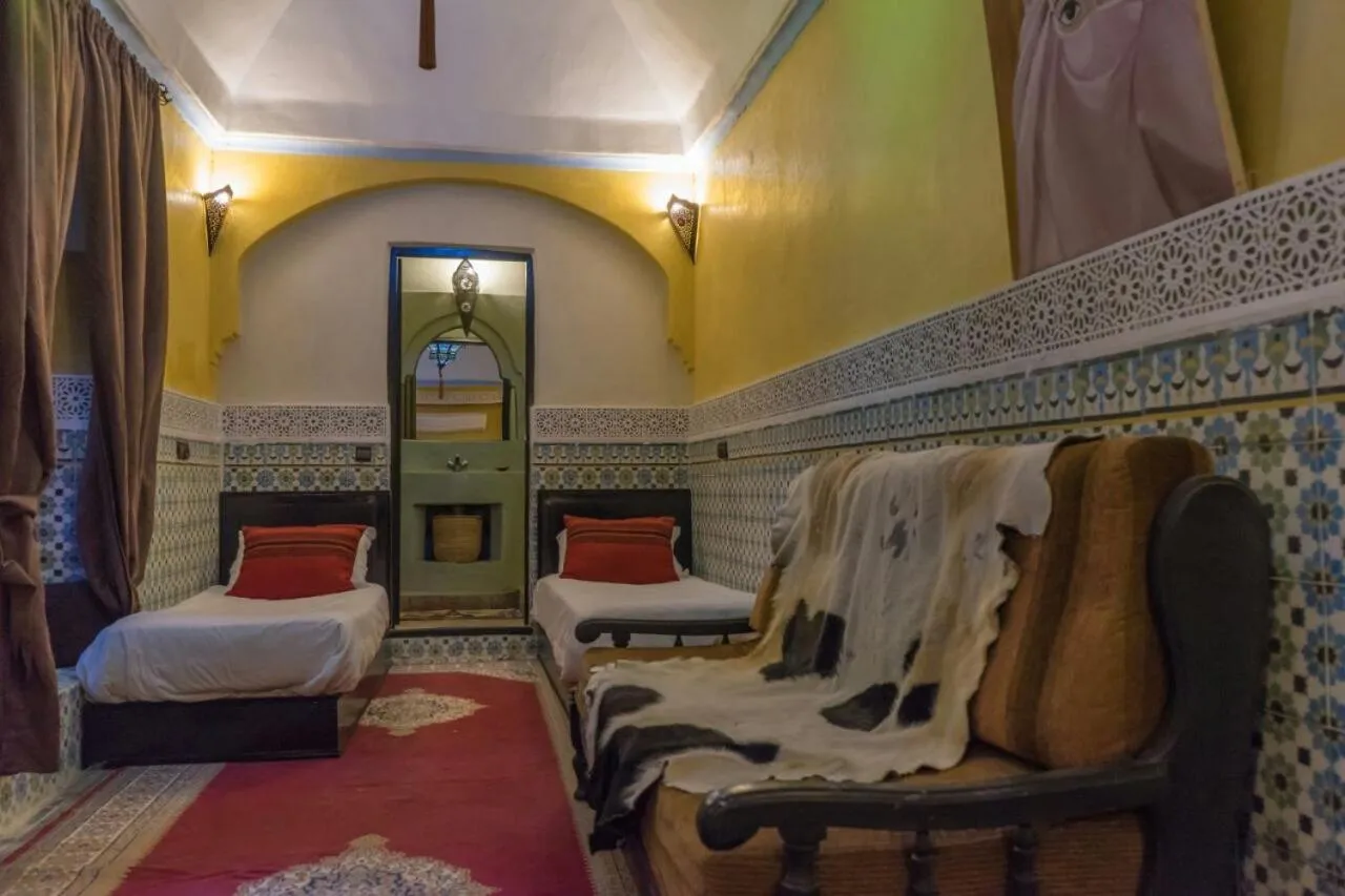 Bed in Riad Sidi Omar