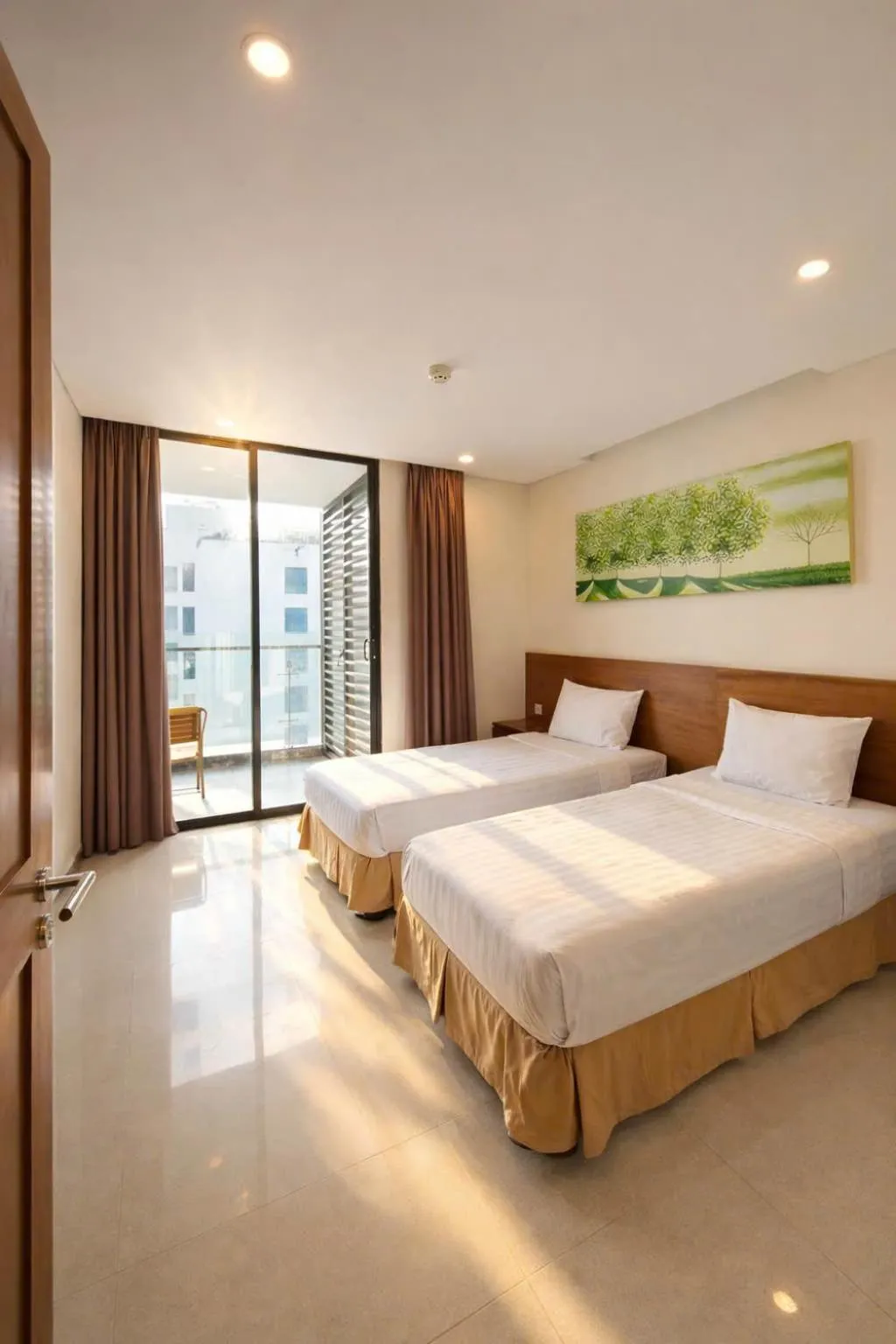 Bed in Holi Beach Hotel & Apartments